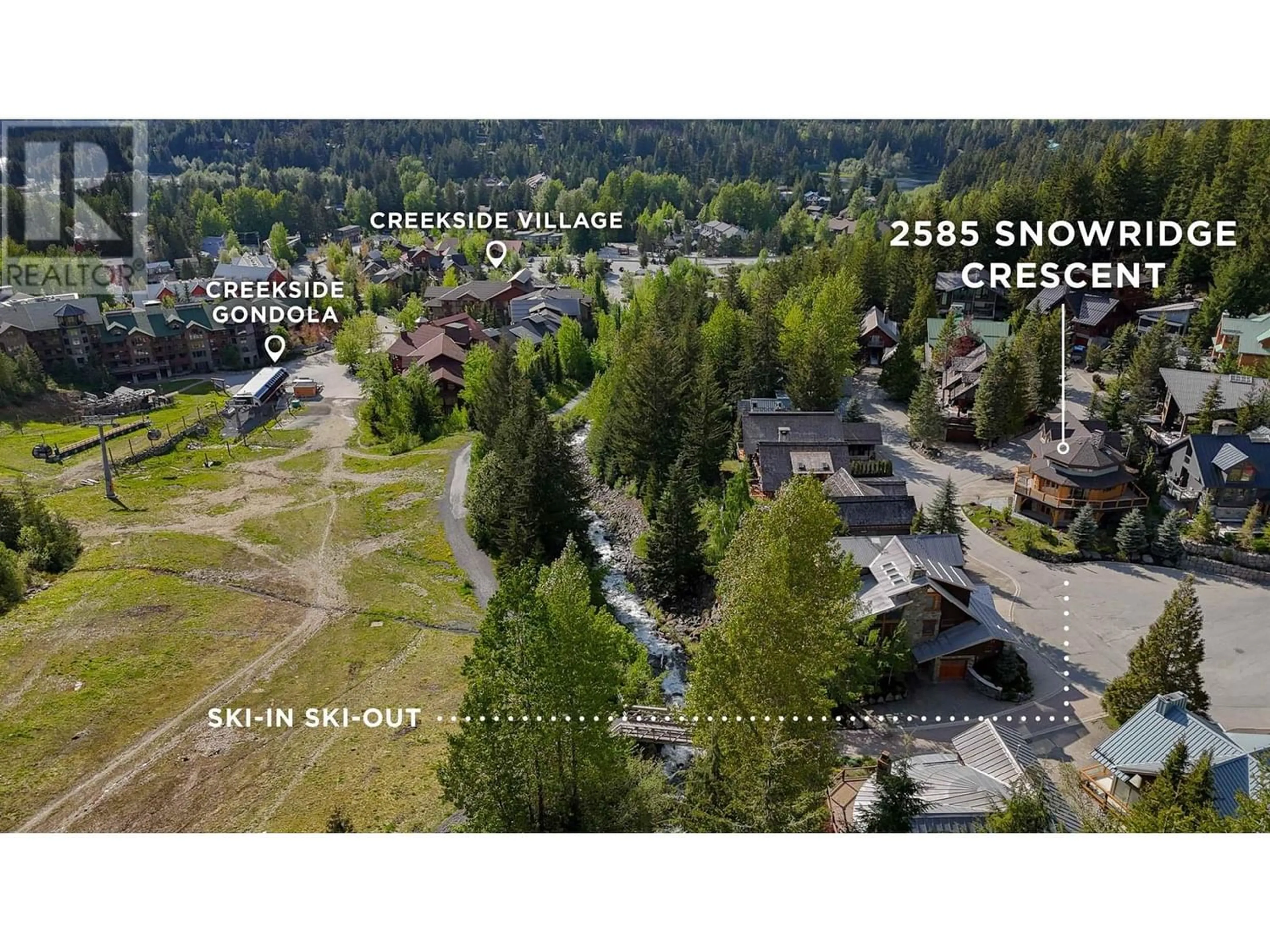 Frontside or backside of a home, the street view for 2585 SNOWRIDGE CRESCENT, Whistler British Columbia V8E0P7