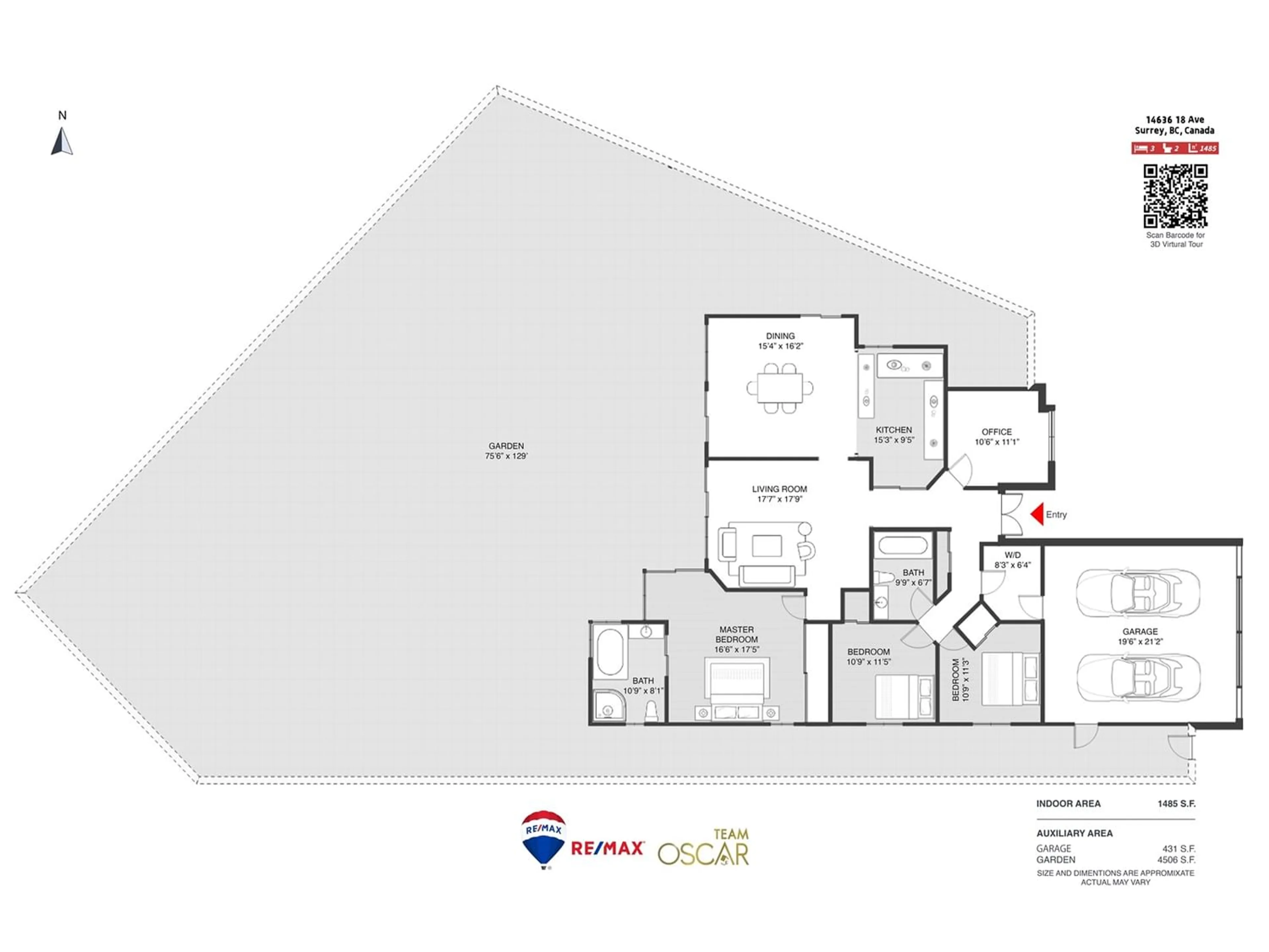 Floor plan for 14636 18 AVENUE, Surrey British Columbia V4A7R3