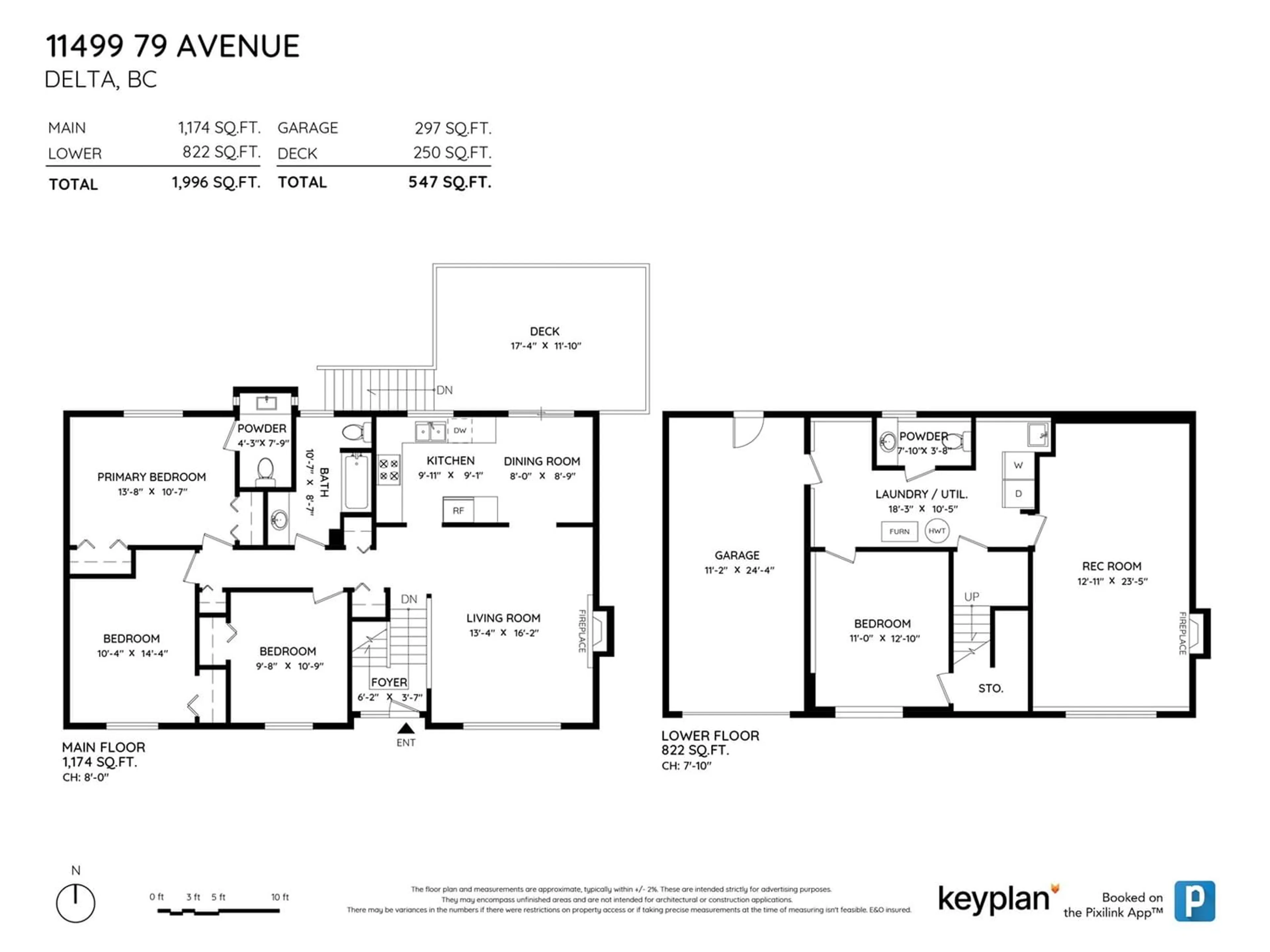Floor plan for 11499 79 AVENUE, Delta British Columbia V4C1S9