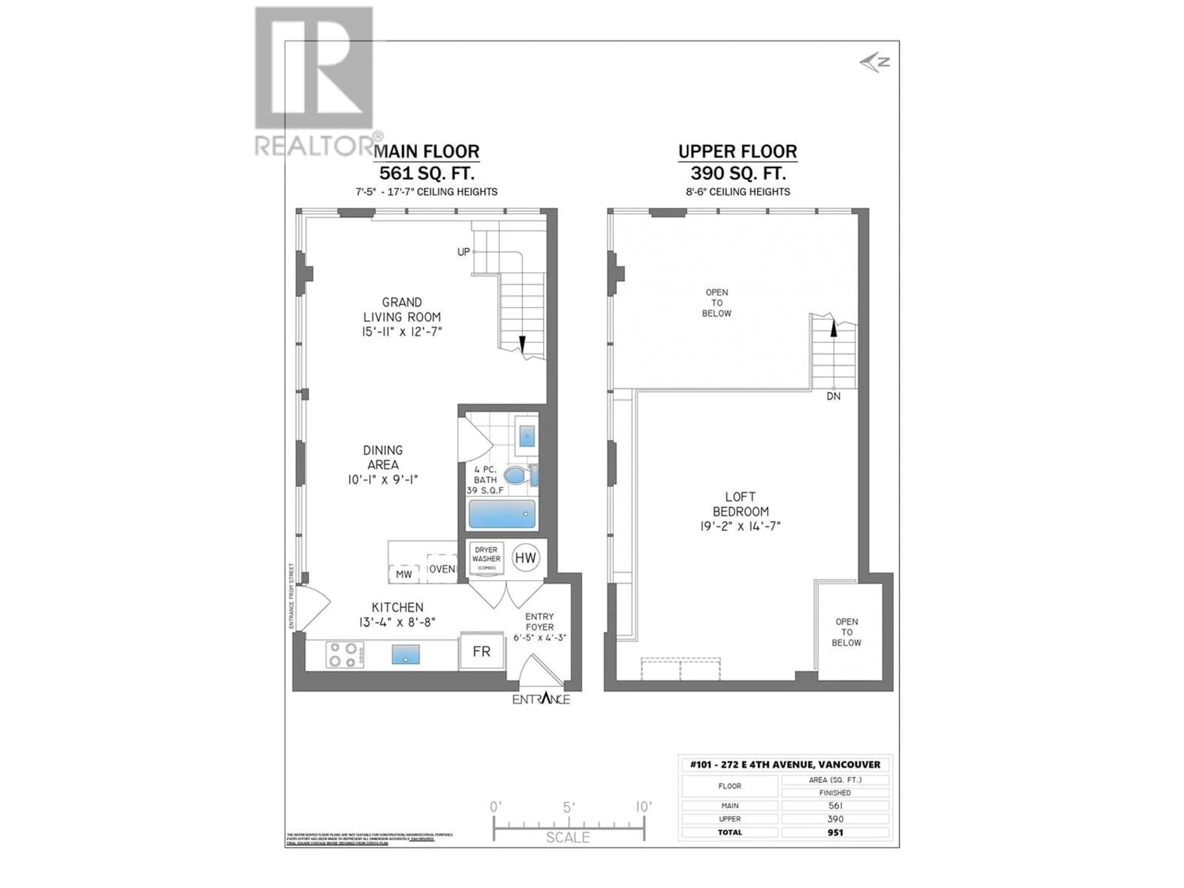 Floor plan for 101 272 E 4TH AVENUE, Vancouver British Columbia V5T4S2