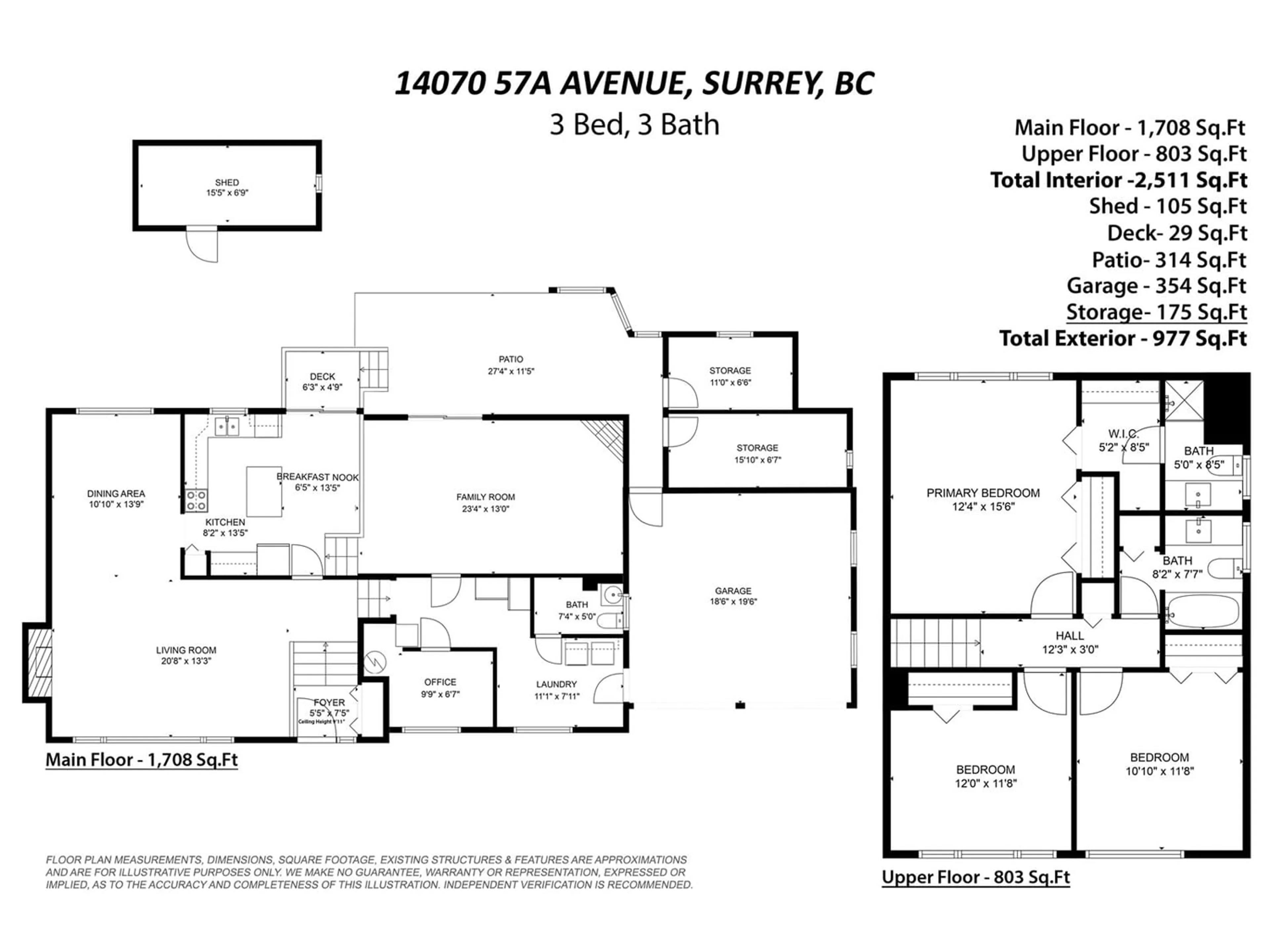 Floor plan for 14070 57A AVENUE, Surrey British Columbia V3X2W3