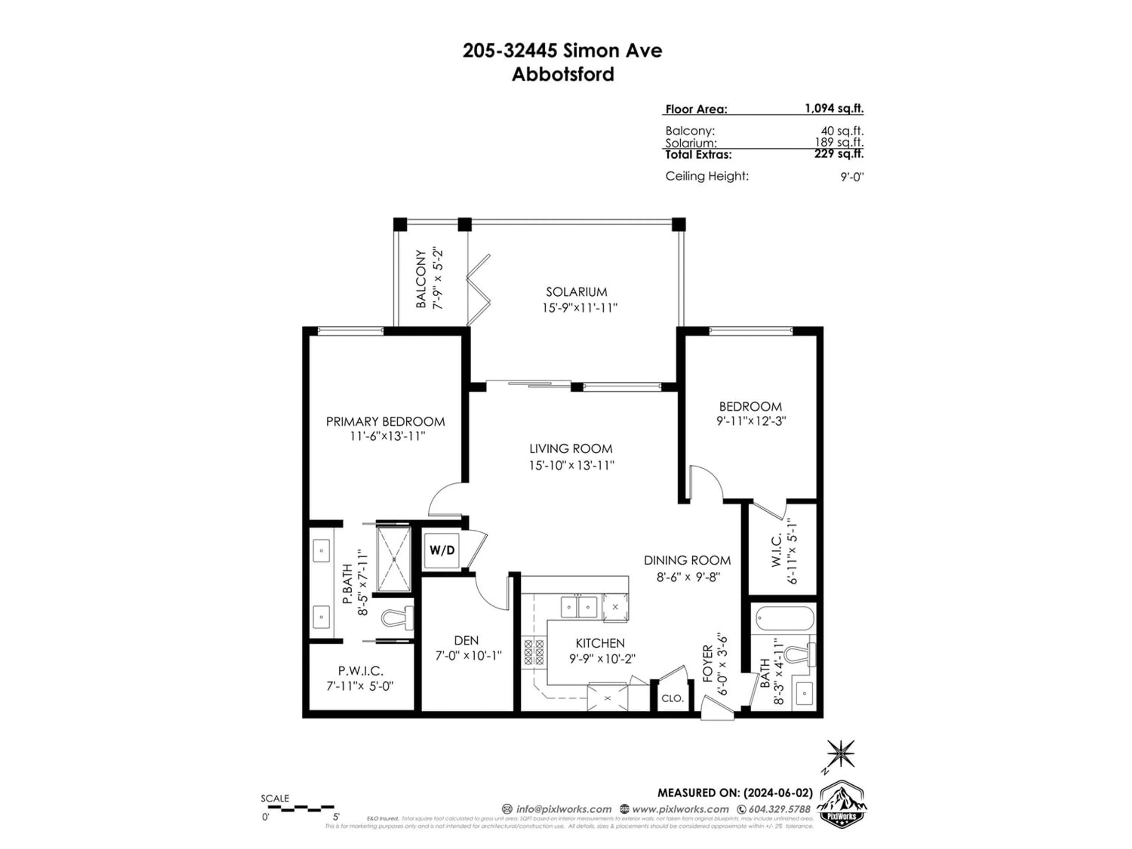 Floor plan for 205 32445 SIMON AVENUE, Abbotsford British Columbia V2T0G7