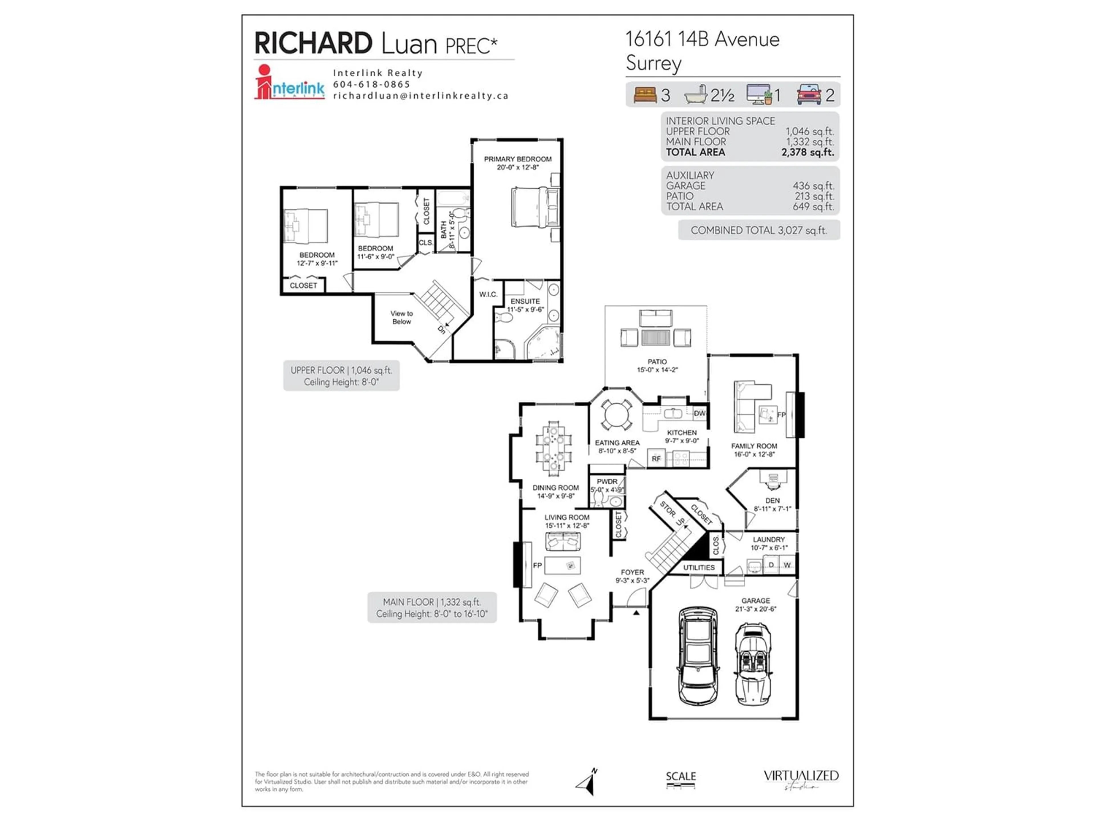 Floor plan for 16161 14B AVENUE, Surrey British Columbia V4A9R3