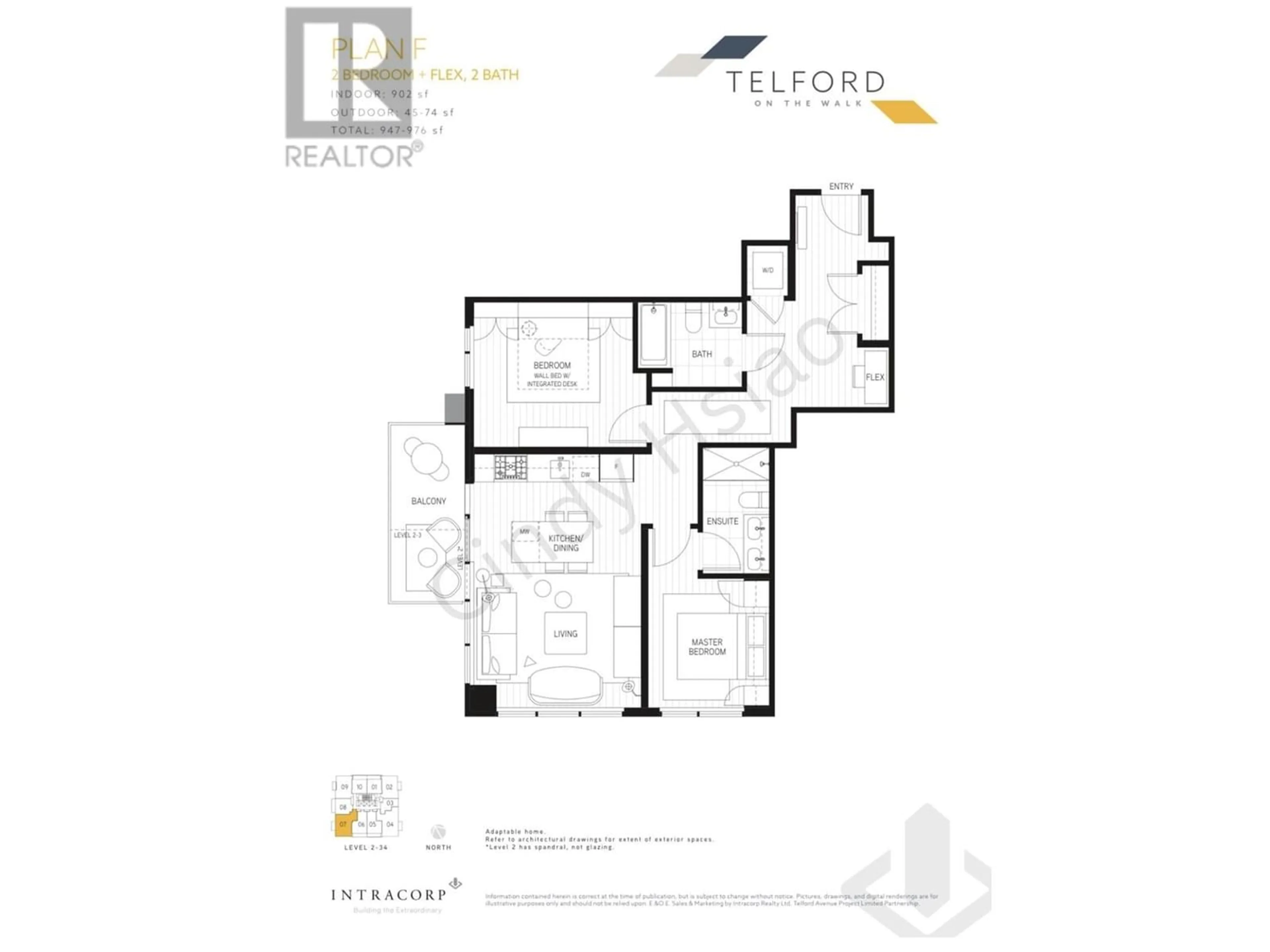 Floor plan for 1707 6537 TELFORD AVENUE, Burnaby British Columbia V5H0K9