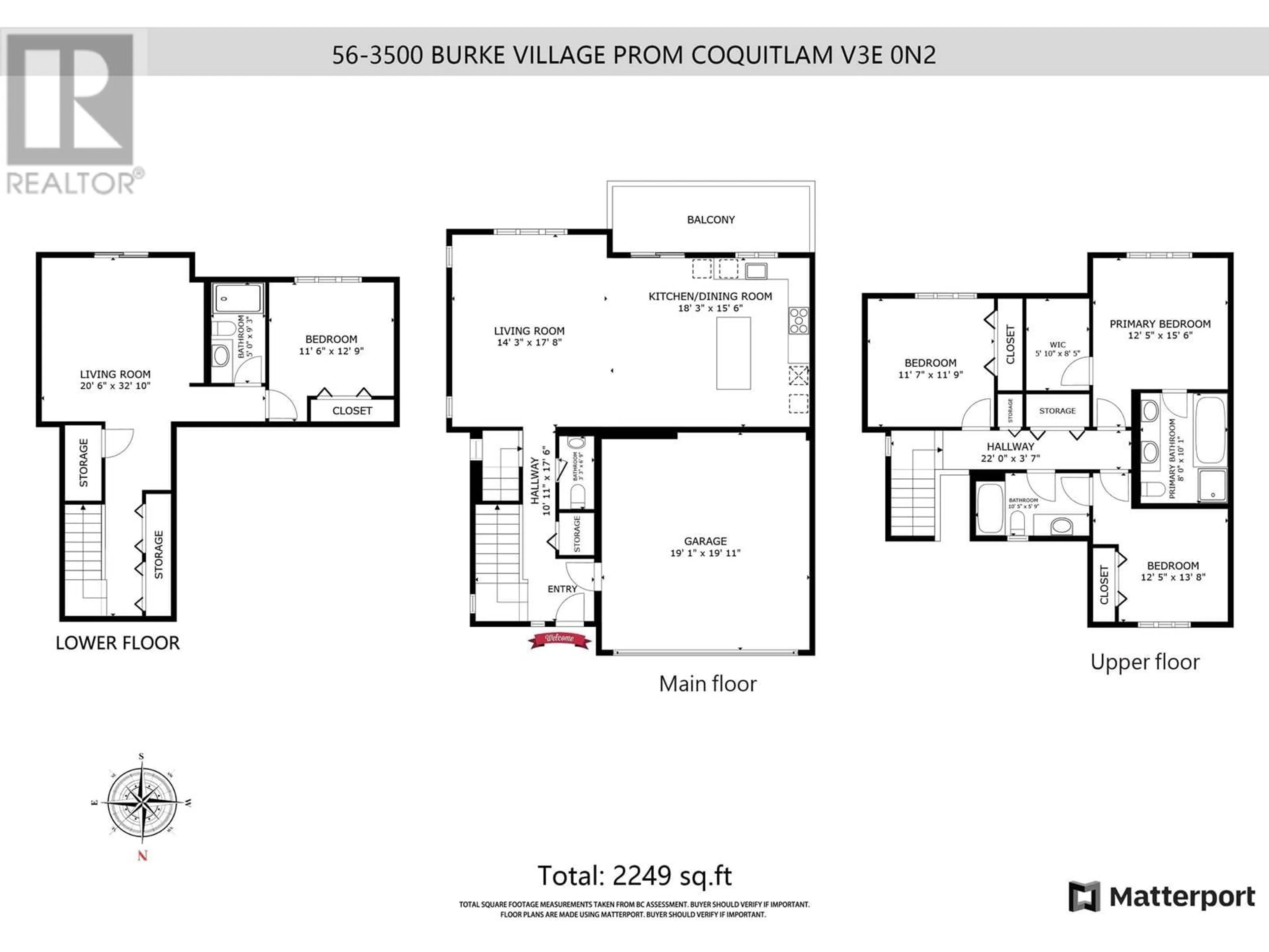 Floor plan for 56 3500 BURKE VILLAGE PROMENADE, Coquitlam British Columbia V3E0N2