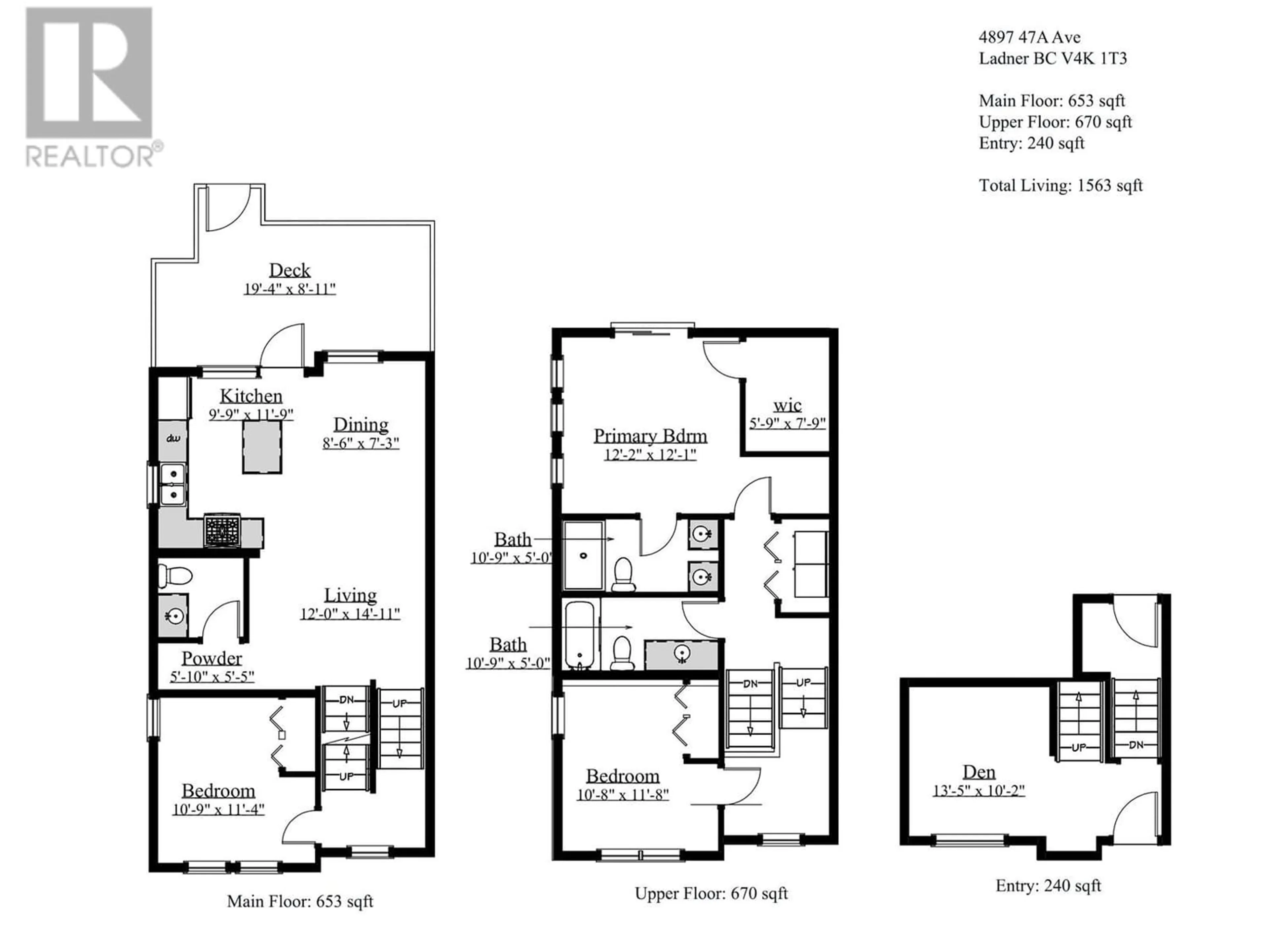 Floor plan for 4897 47A AVENUE, Ladner British Columbia V4K1T3