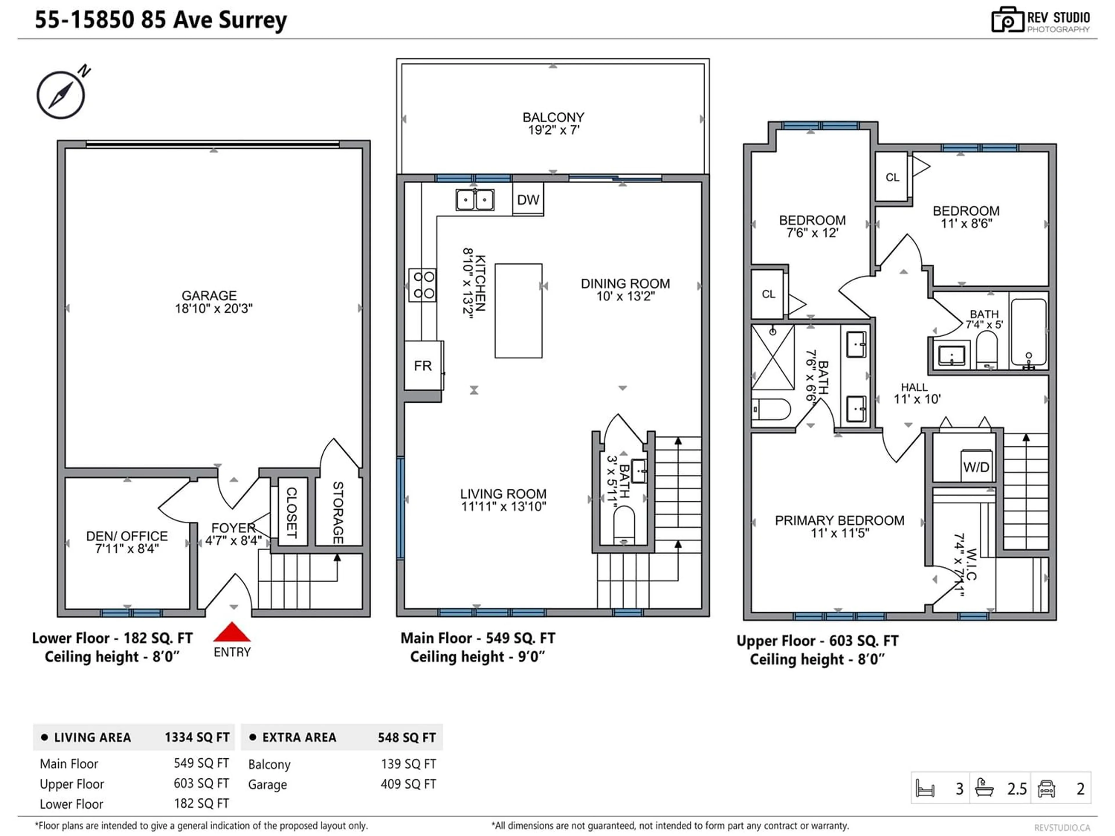 Floor plan for 55 15850 85 AVENUE, Surrey British Columbia V4N6W2