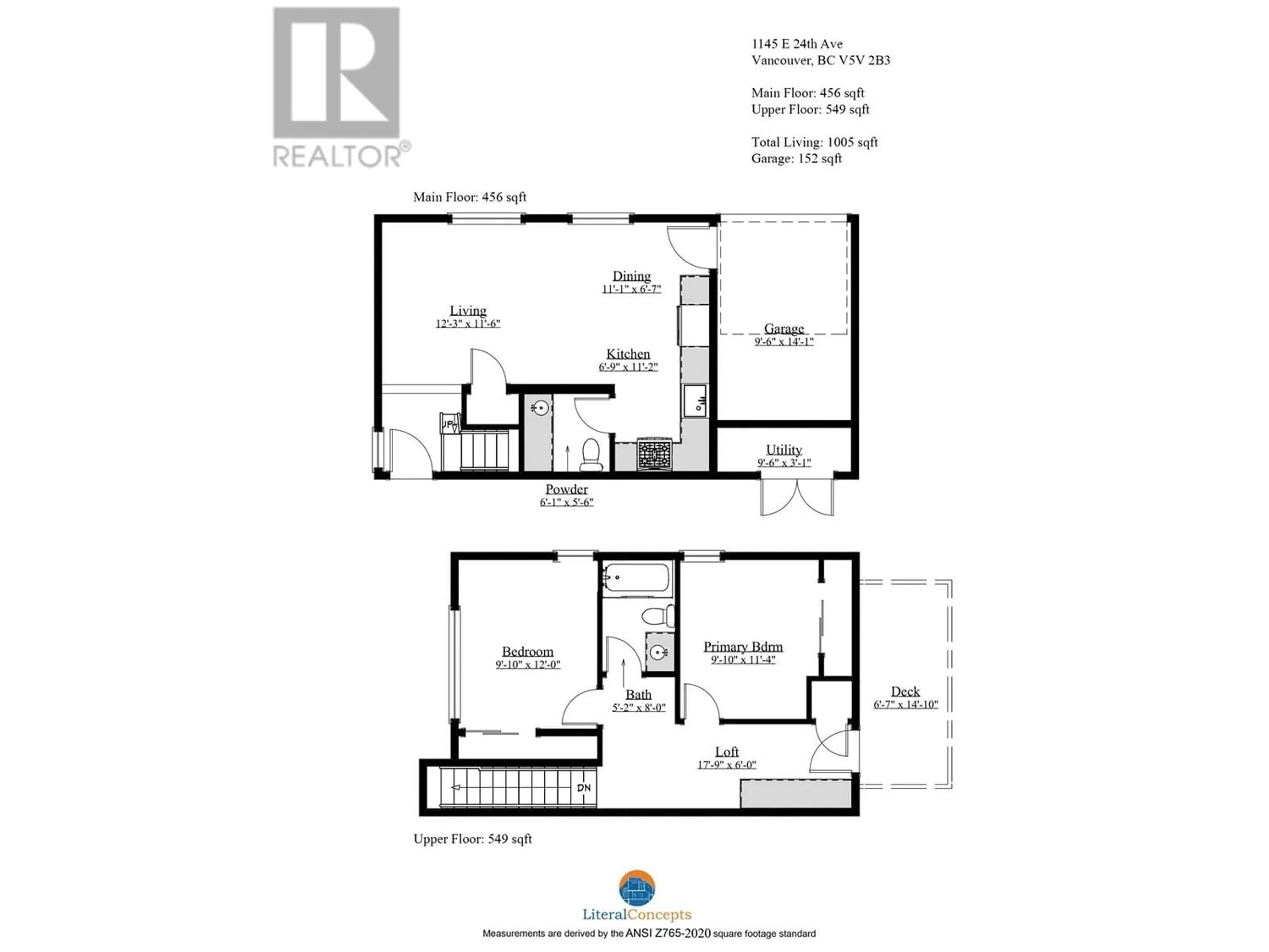 Floor plan for 1145 E 24TH AVENUE, Vancouver British Columbia V5V2B3