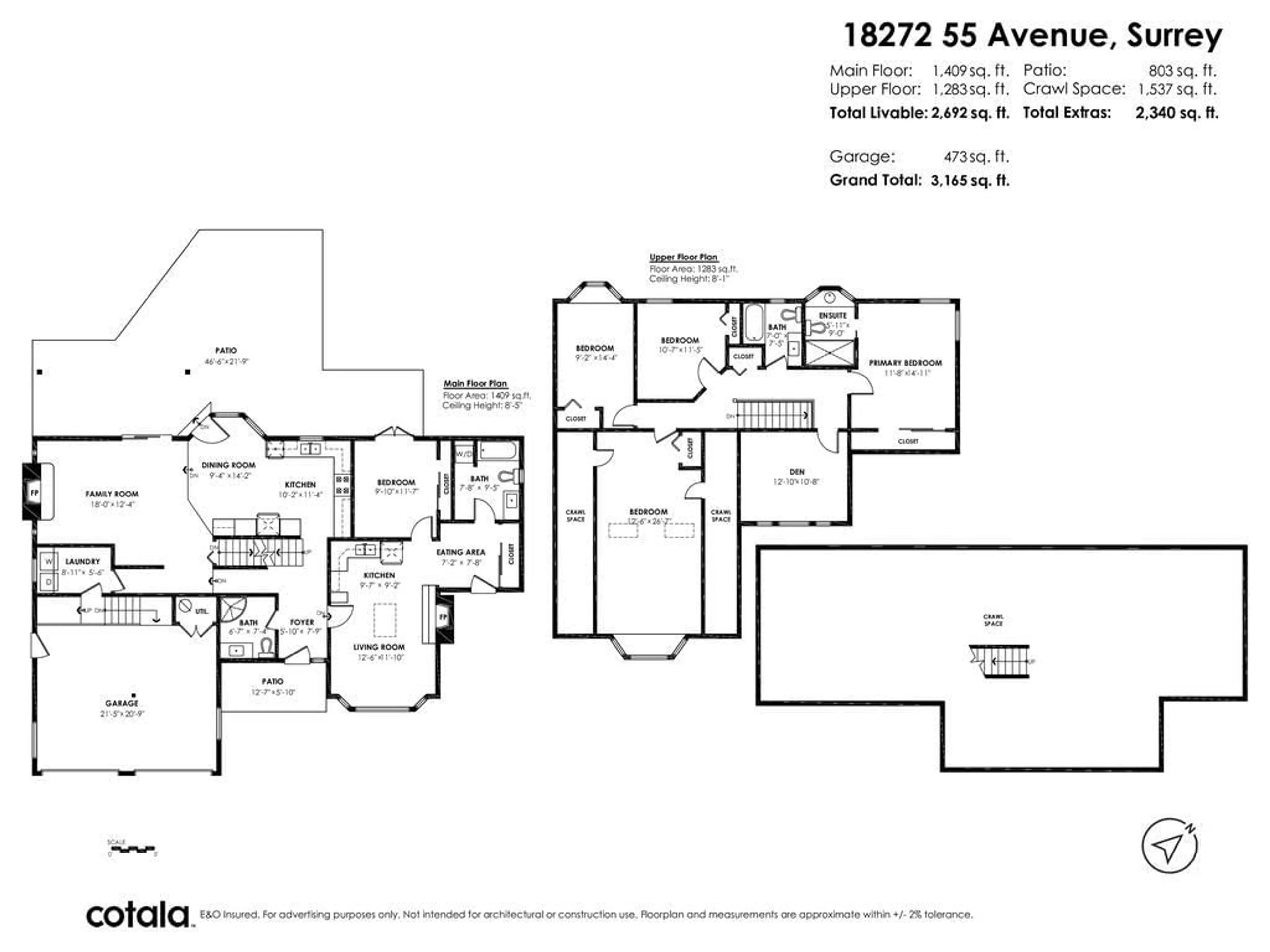 Floor plan for 18272 55 AVENUE, Surrey British Columbia V3S7Z1