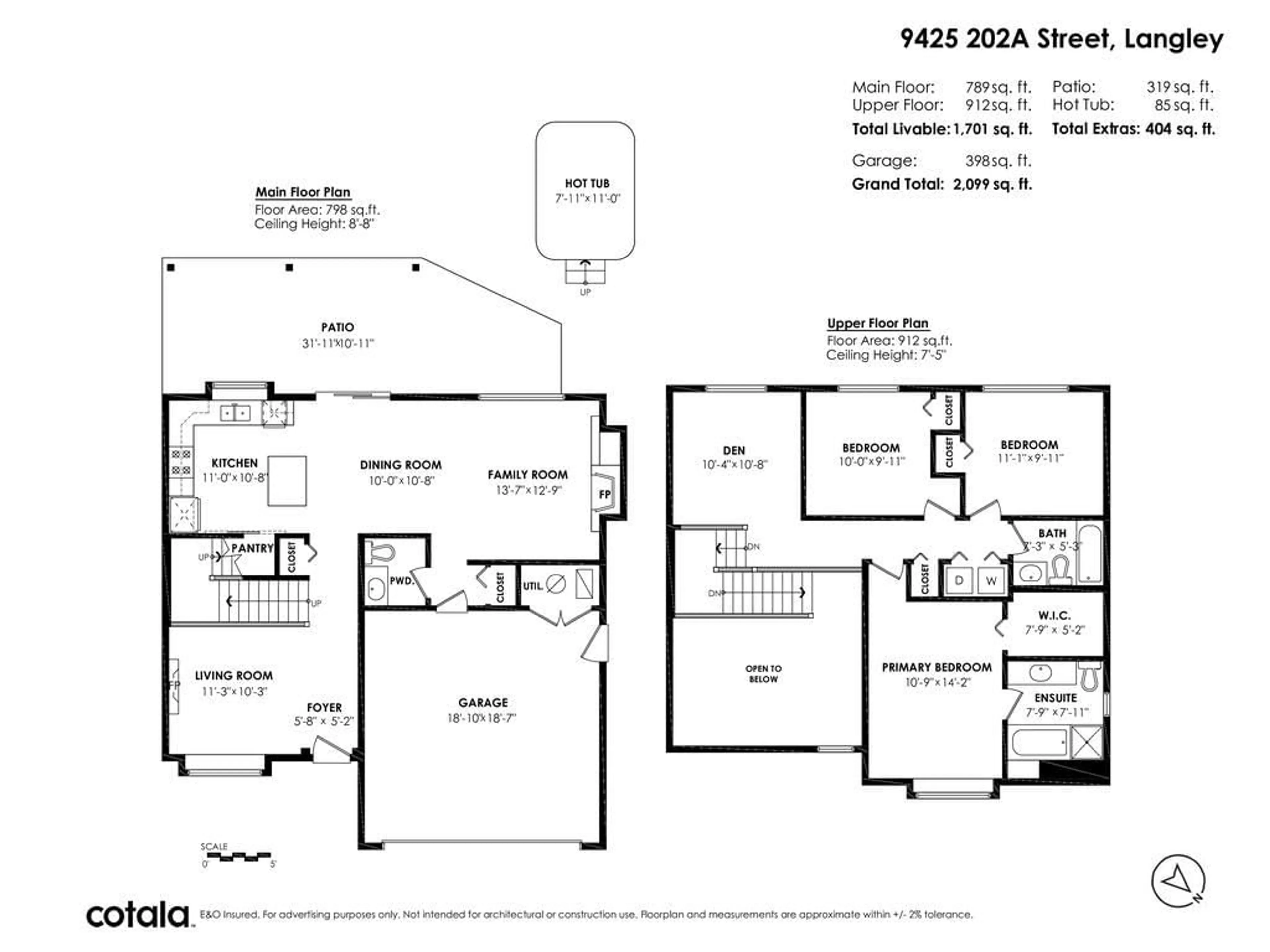 Floor plan for 9425 202A STREET, Langley British Columbia V1M3Z4