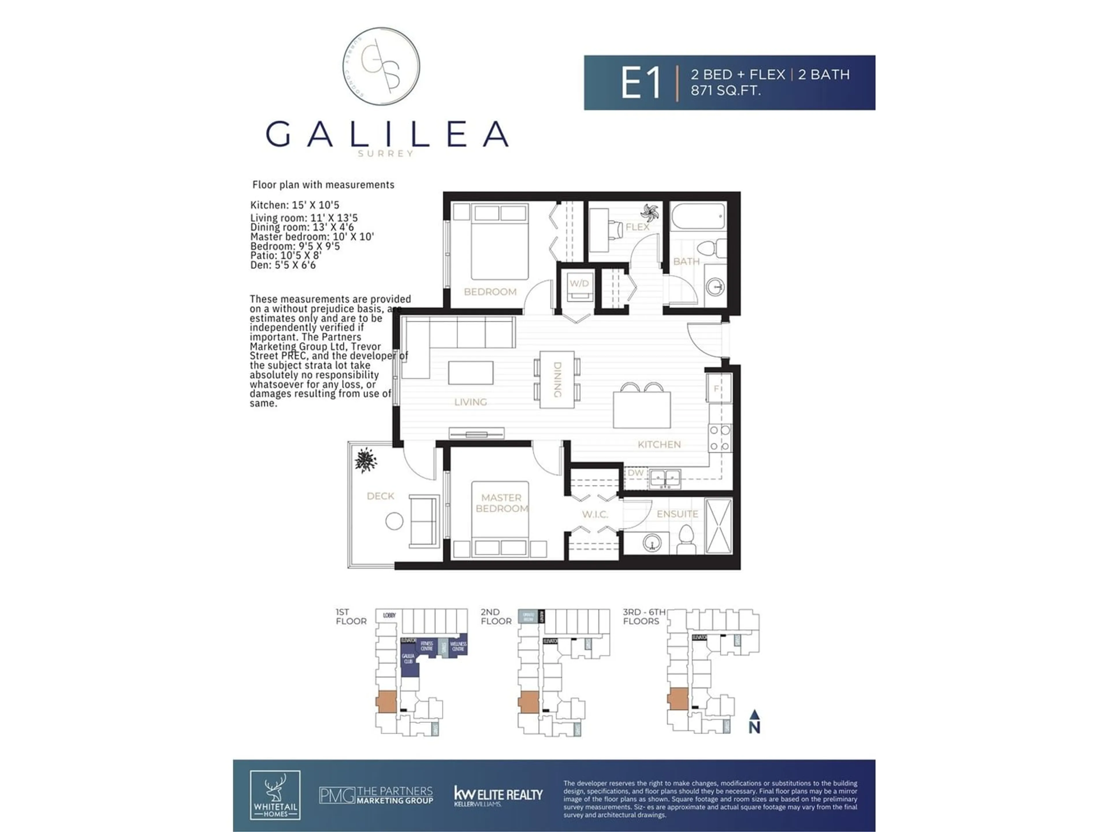 Floor plan for 608 13458 95 AVENUE, Surrey British Columbia V3V1P5