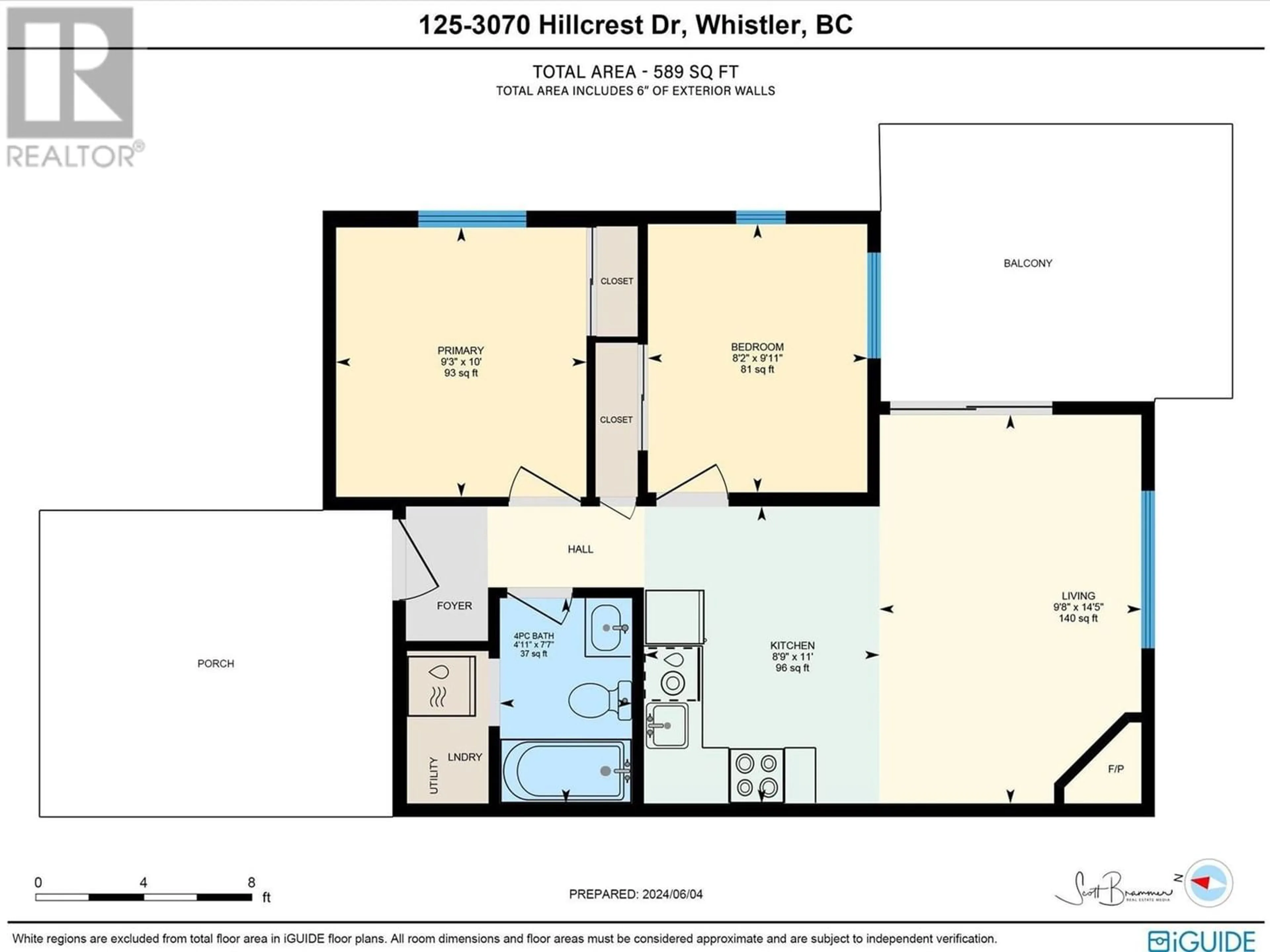 Floor plan for 125 3070 HILLCREST DRIVE, Whistler British Columbia V8E0V1