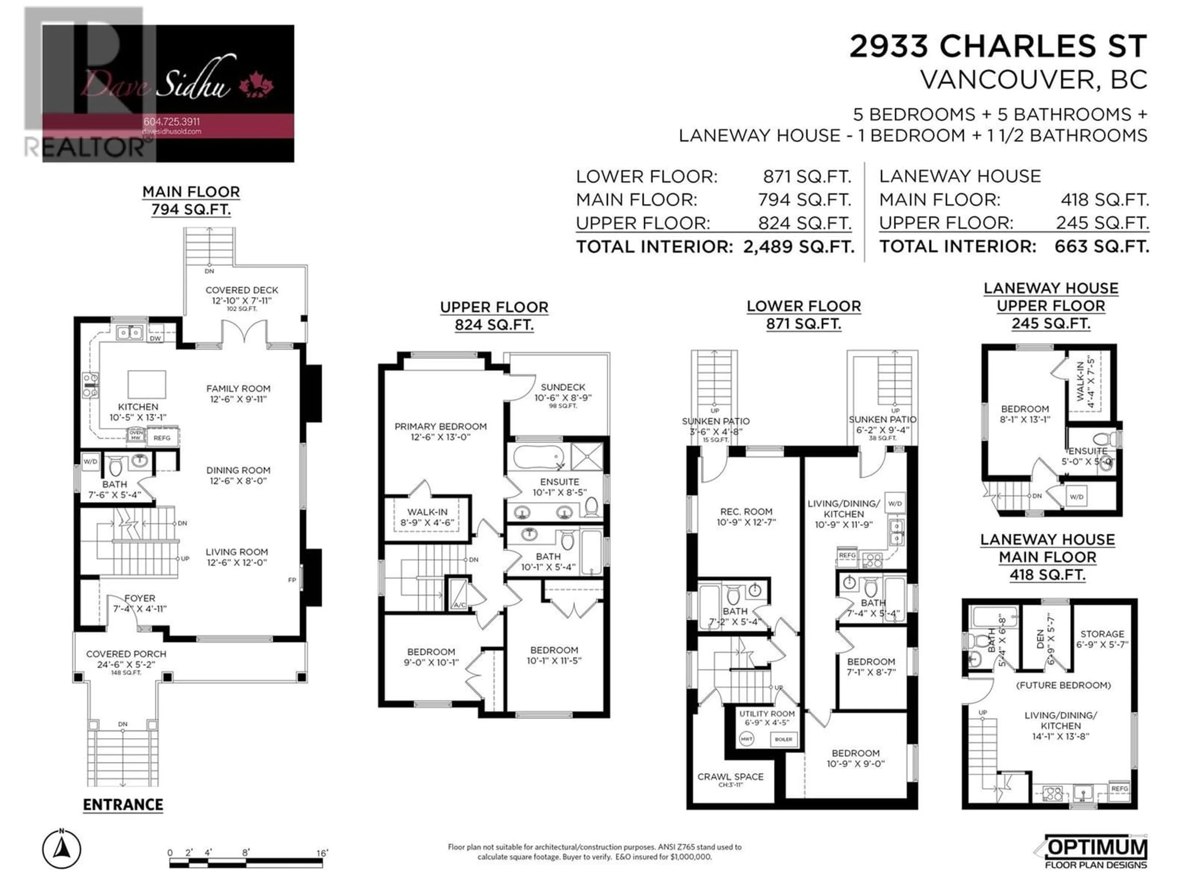 Floor plan for 2933 CHARLES STREET, Vancouver British Columbia V5K3B1