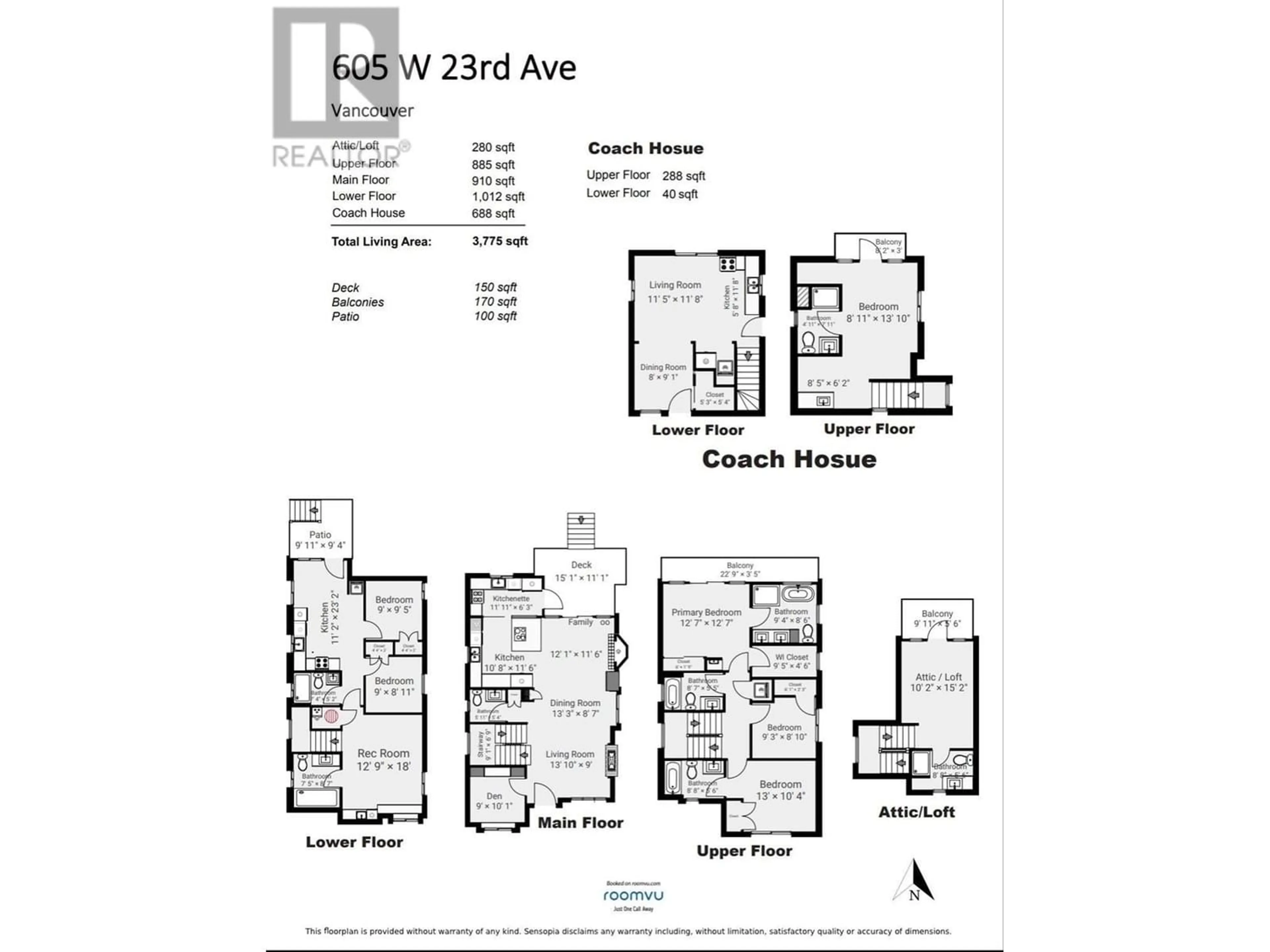 Floor plan for 605 W 23RD AVENUE, Vancouver British Columbia V5Z2A5