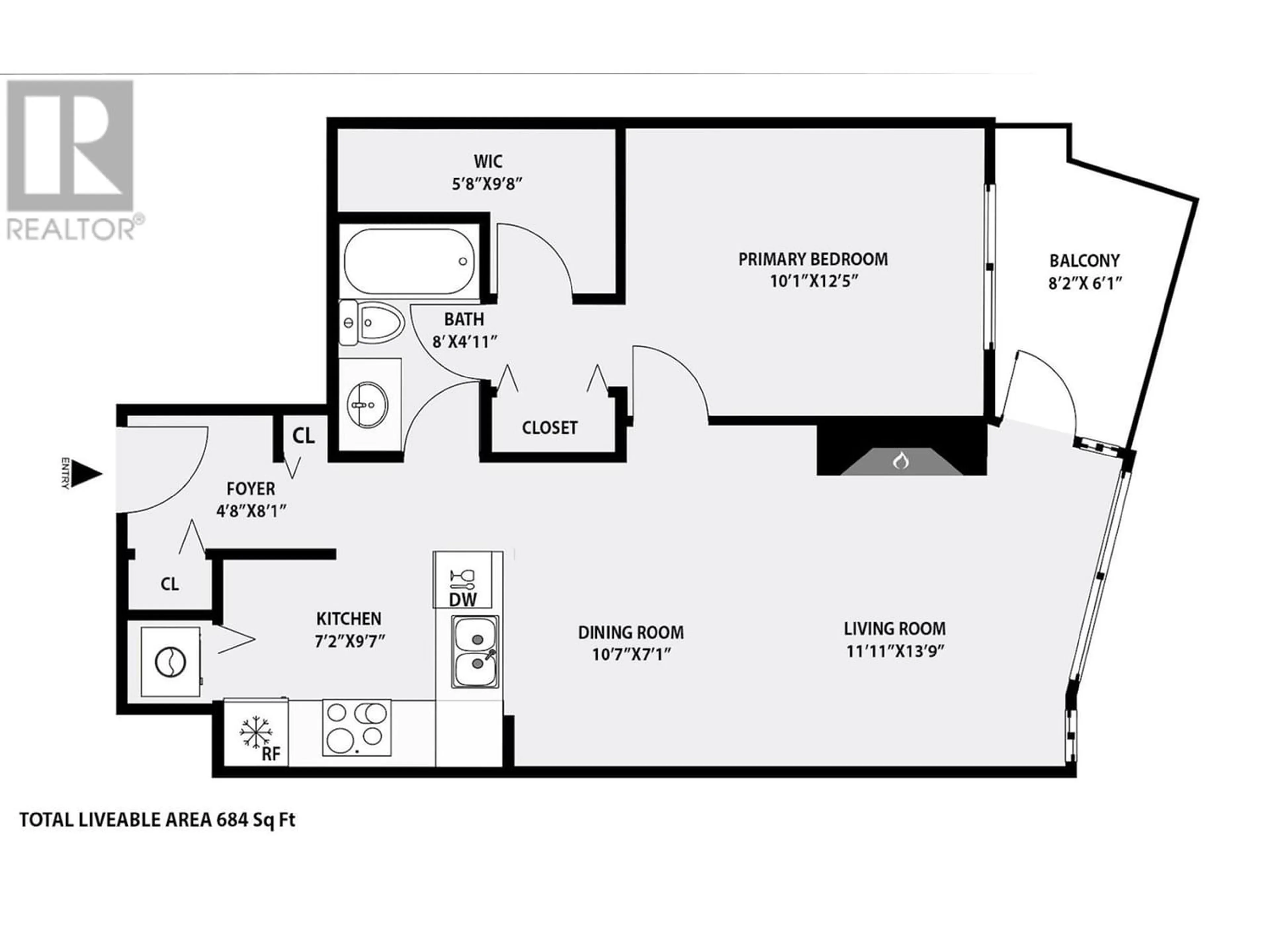 Floor plan for 404 2575 W 4TH AVENUE, Vancouver British Columbia V6K1P5