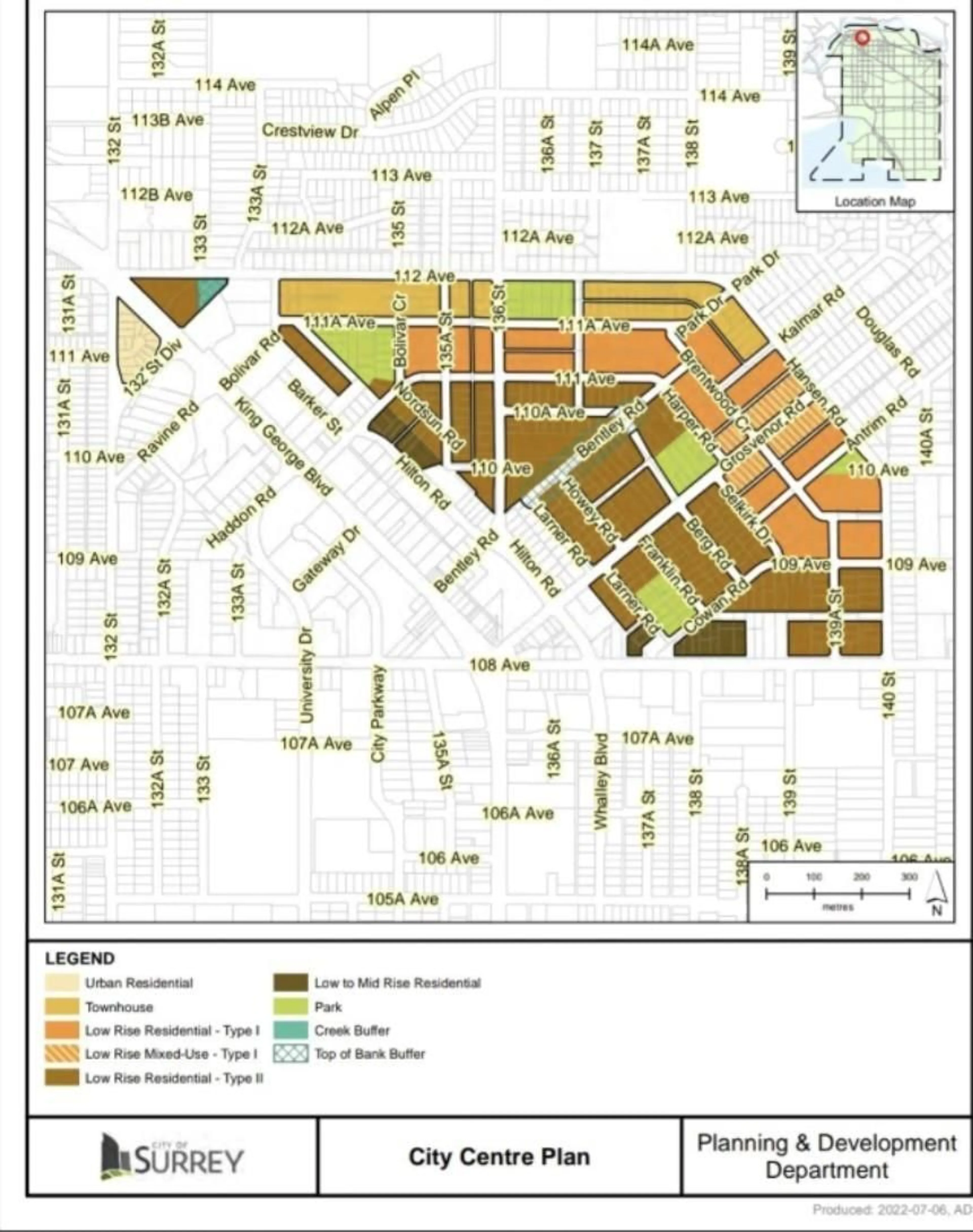 Picture of a map for 13860 SELKIRK, Surrey British Columbia V3R5L4