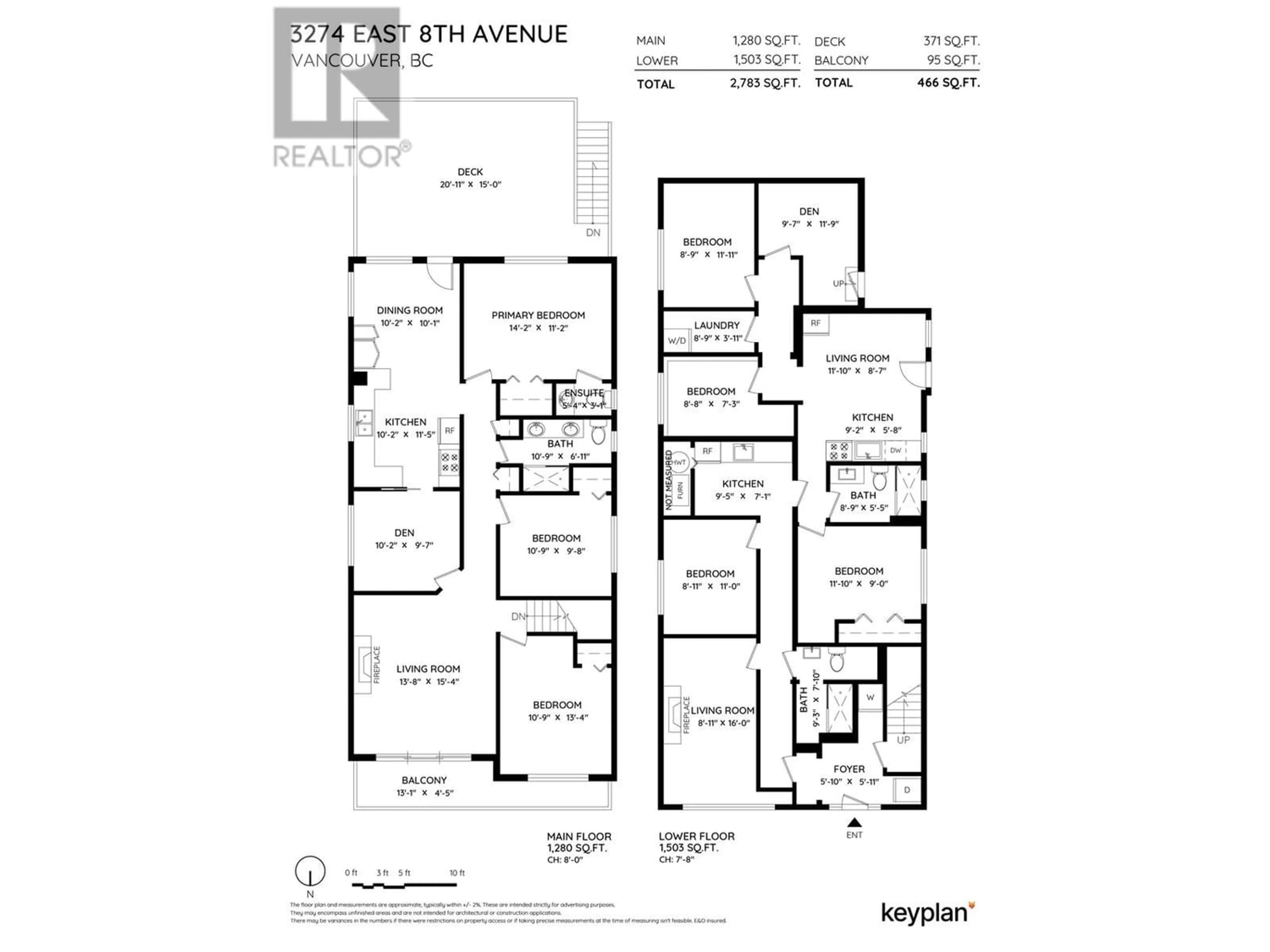 Floor plan for 3274 E 8TH AVENUE, Vancouver British Columbia V5M1X8