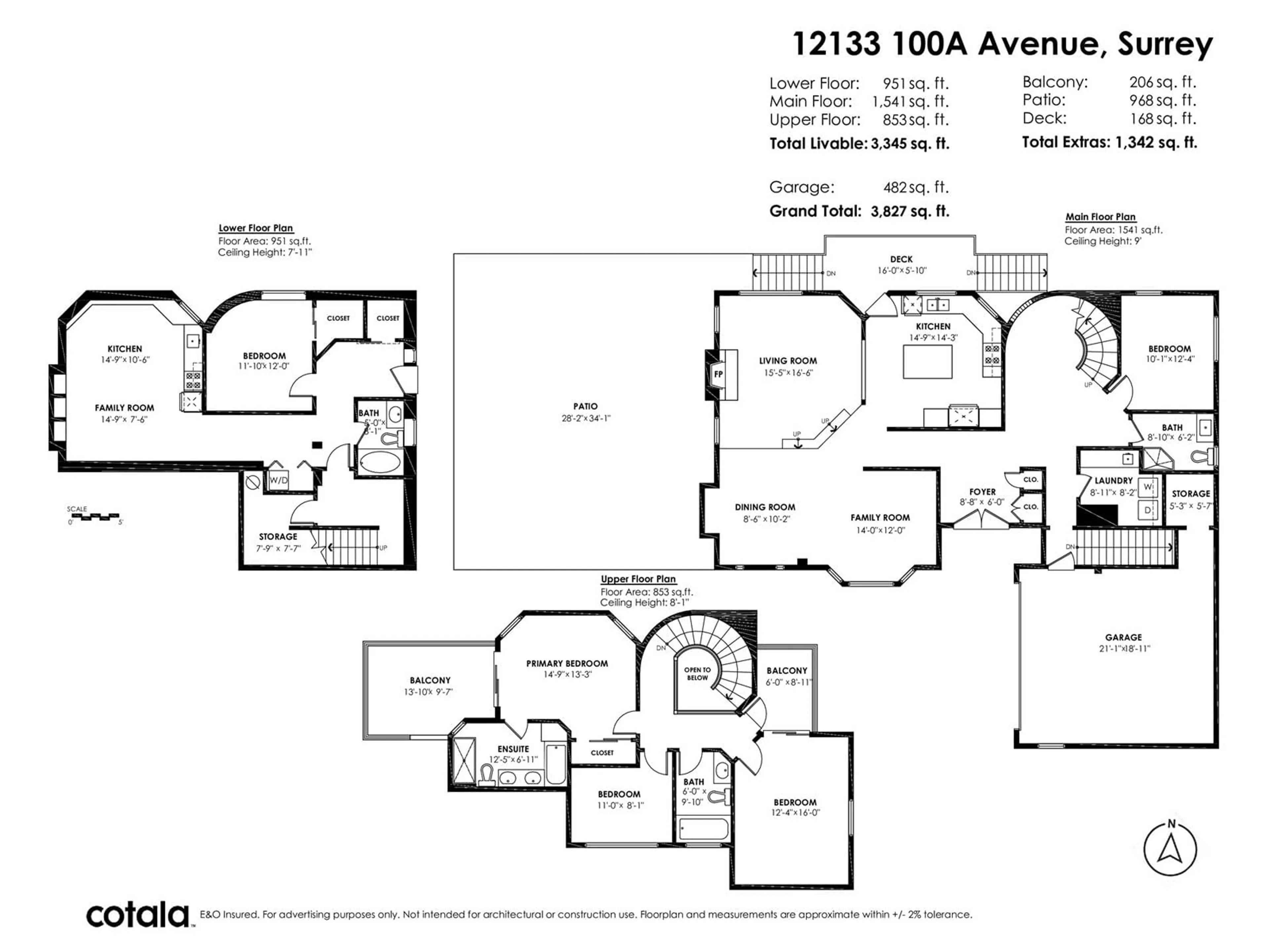 Floor plan for 12133 100A AVENUE, Surrey British Columbia V3V2Y6