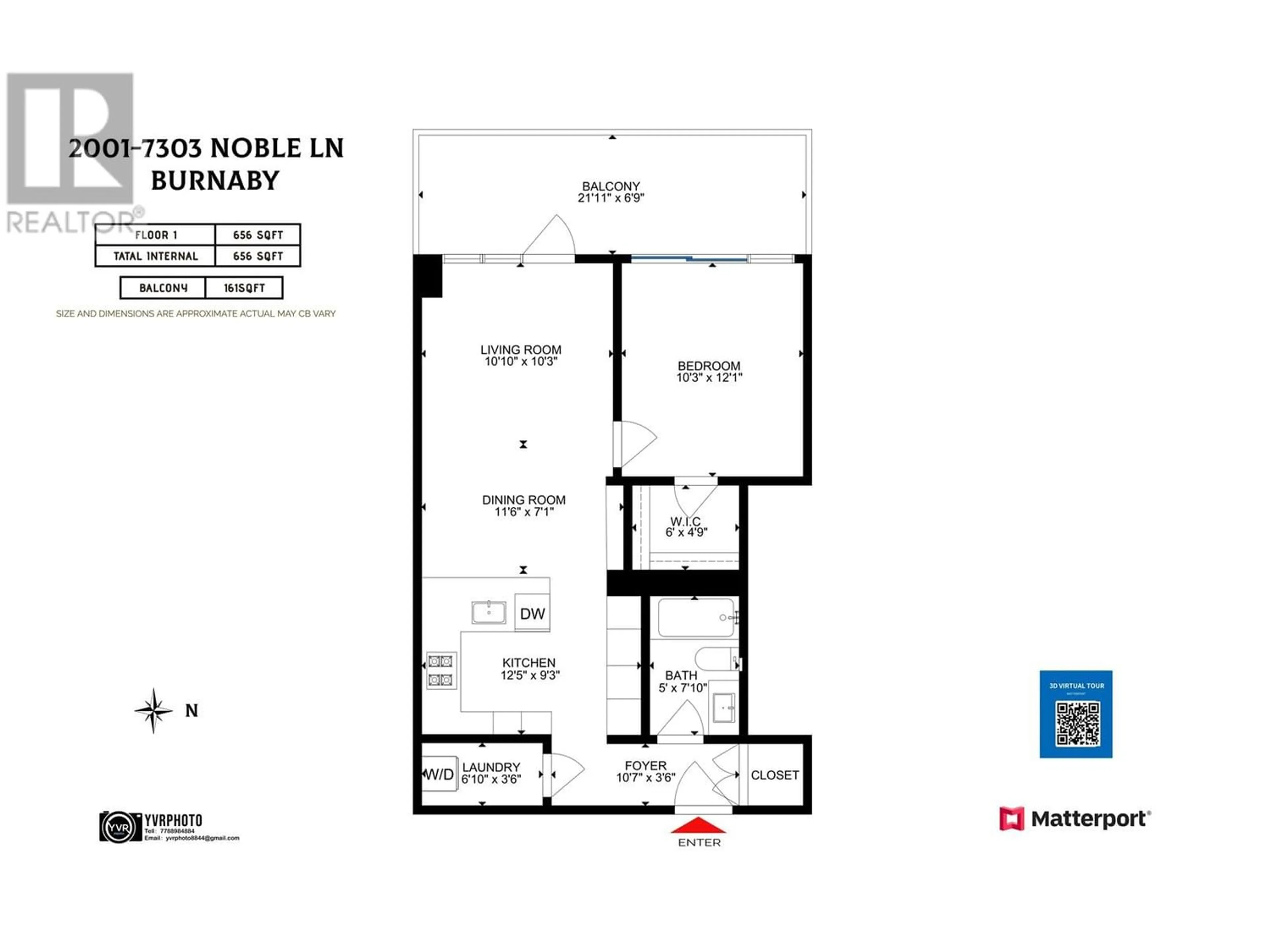 Floor plan for 2001 7303 NOBLE LANE, Burnaby British Columbia V3N0H2