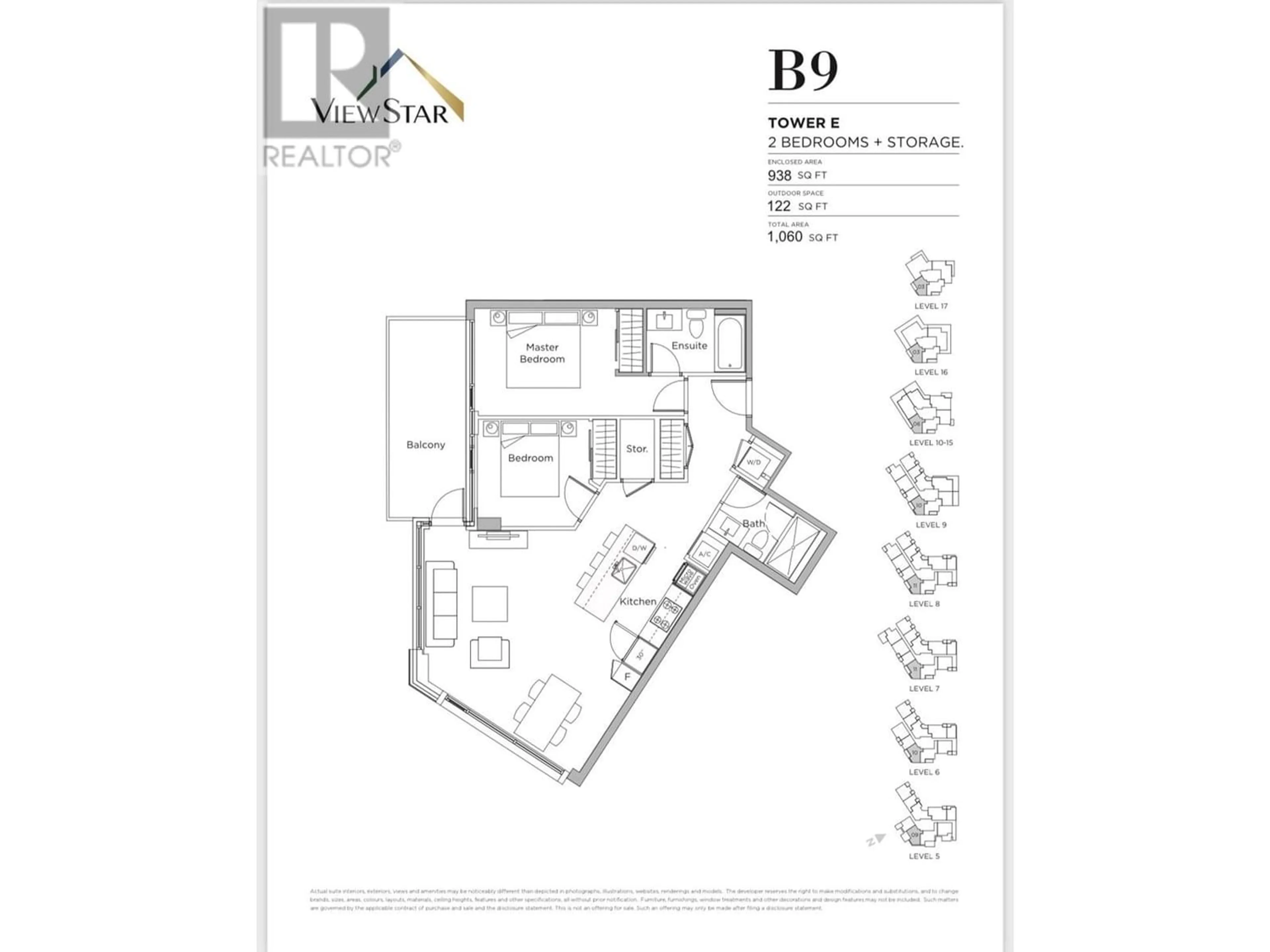 Floor plan for 1703 3280 CORVETTE WAY, Richmond British Columbia V6X0T9