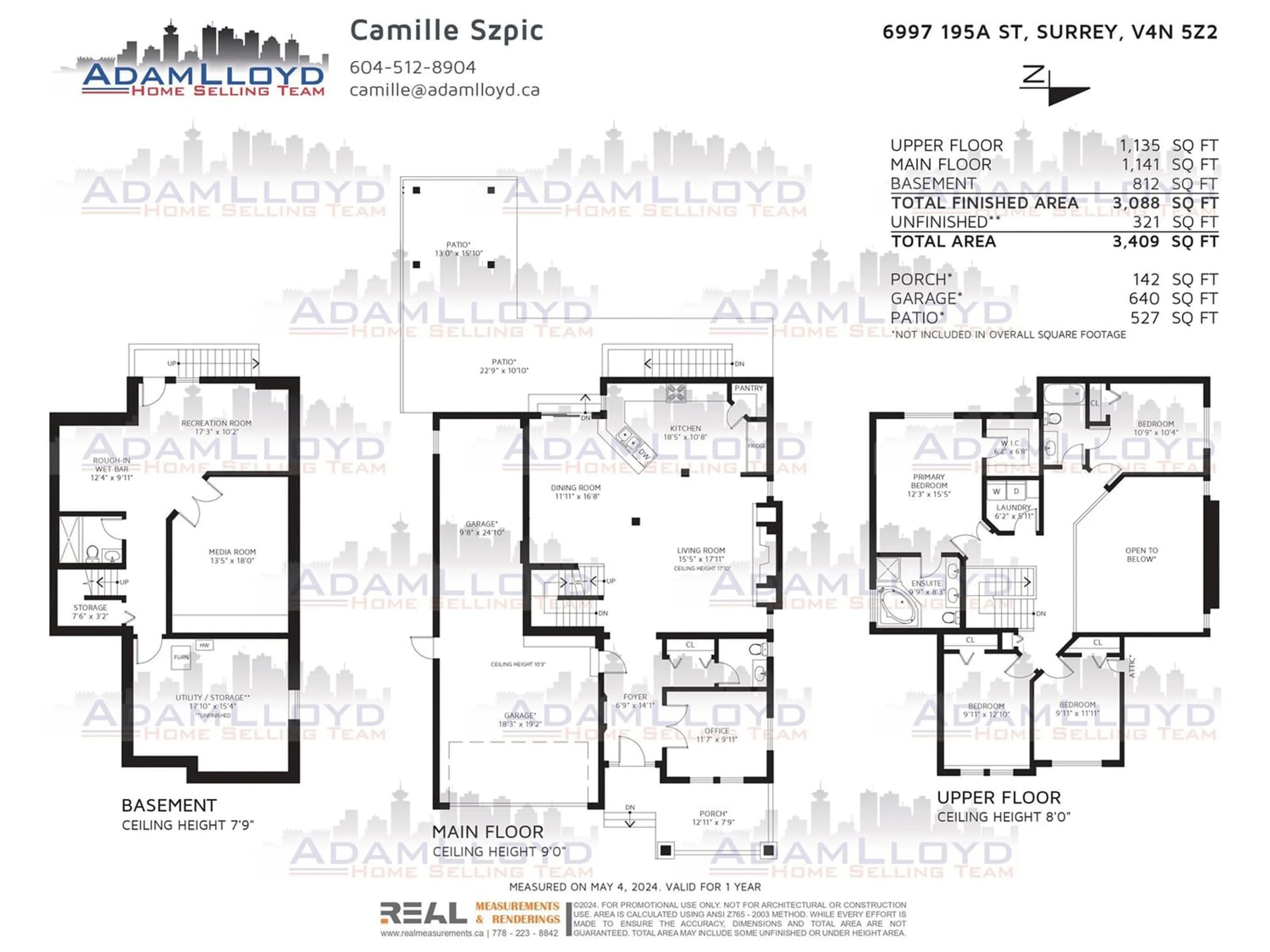 Floor plan for 6997 195A STREET, Surrey British Columbia V4N5Z2