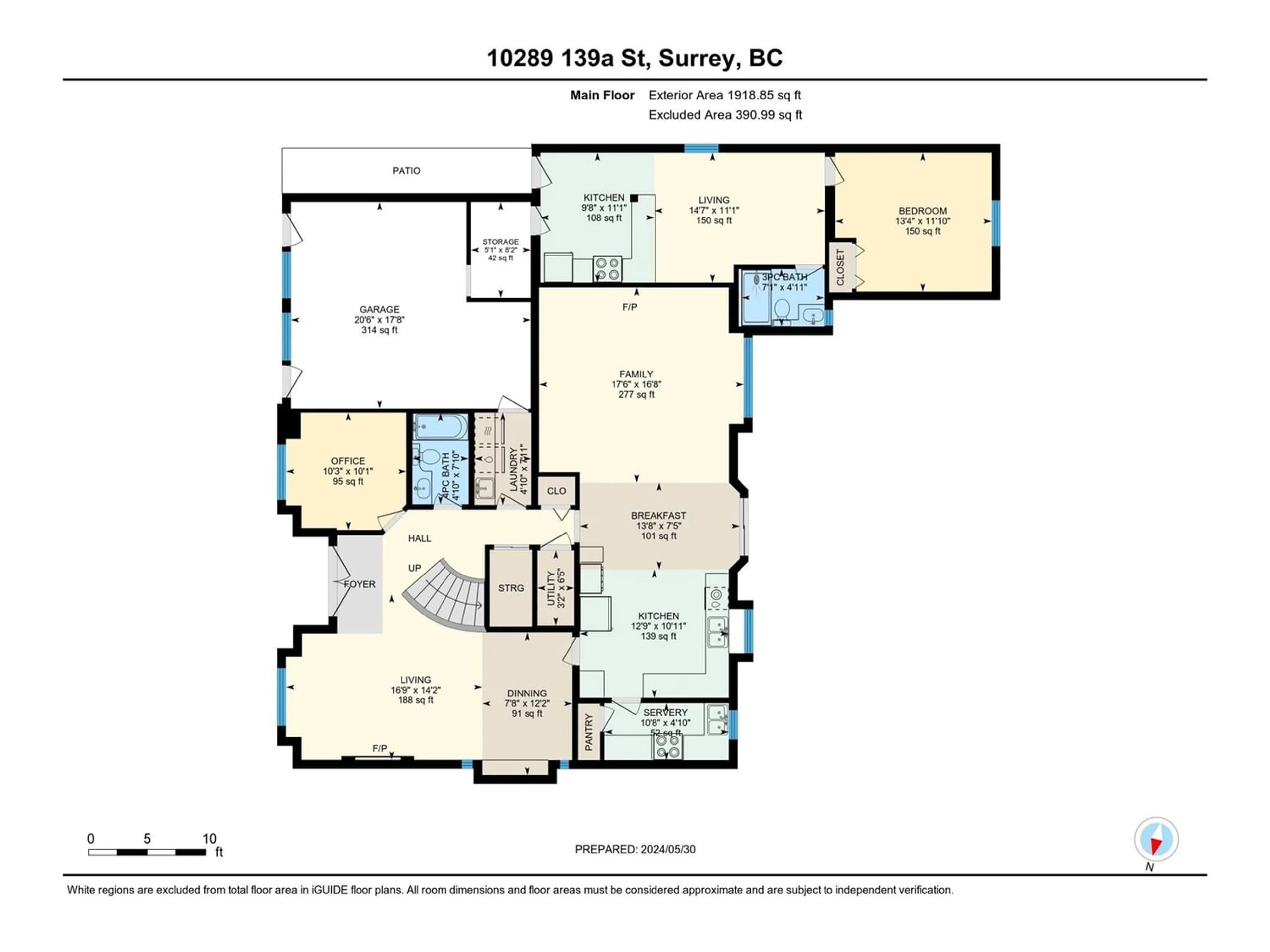 Floor plan for 10289 139A STREET, Surrey British Columbia V3T4M1