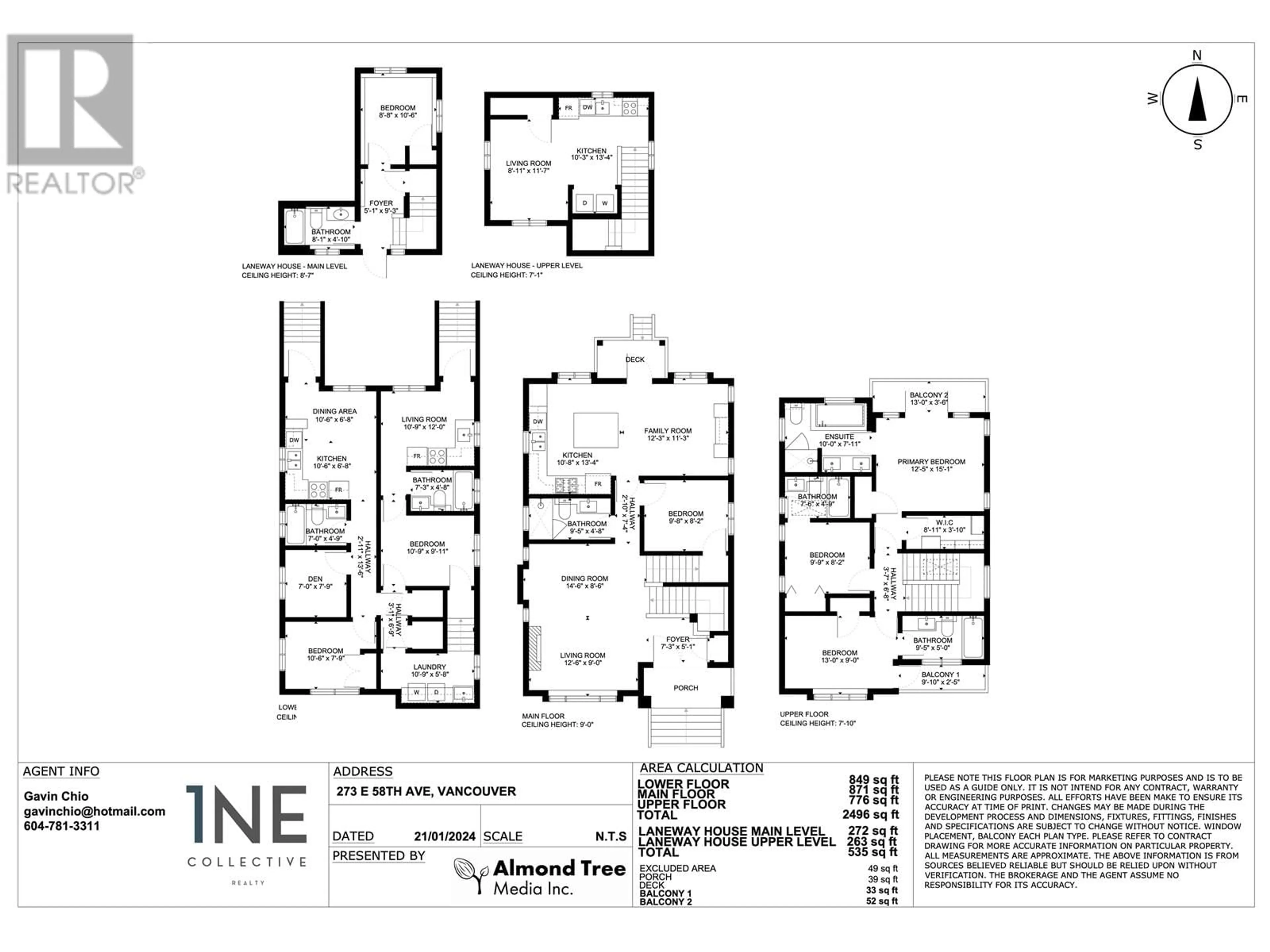 Floor plan for 273 E 58TH AVENUE, Vancouver British Columbia V5X1V8