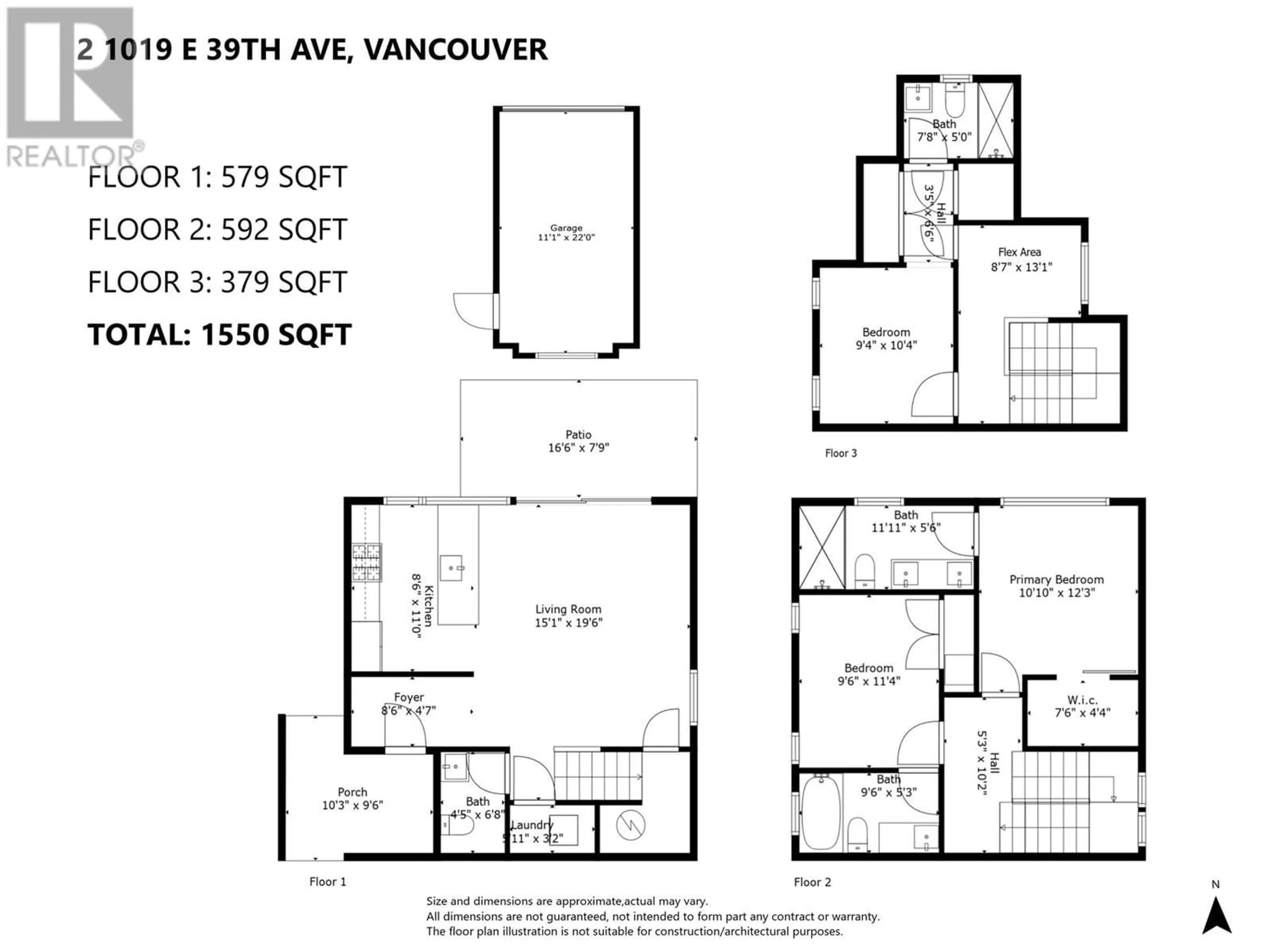 Floor plan for 2 1019 39TH AVENUE, Vancouver British Columbia V5W1K9