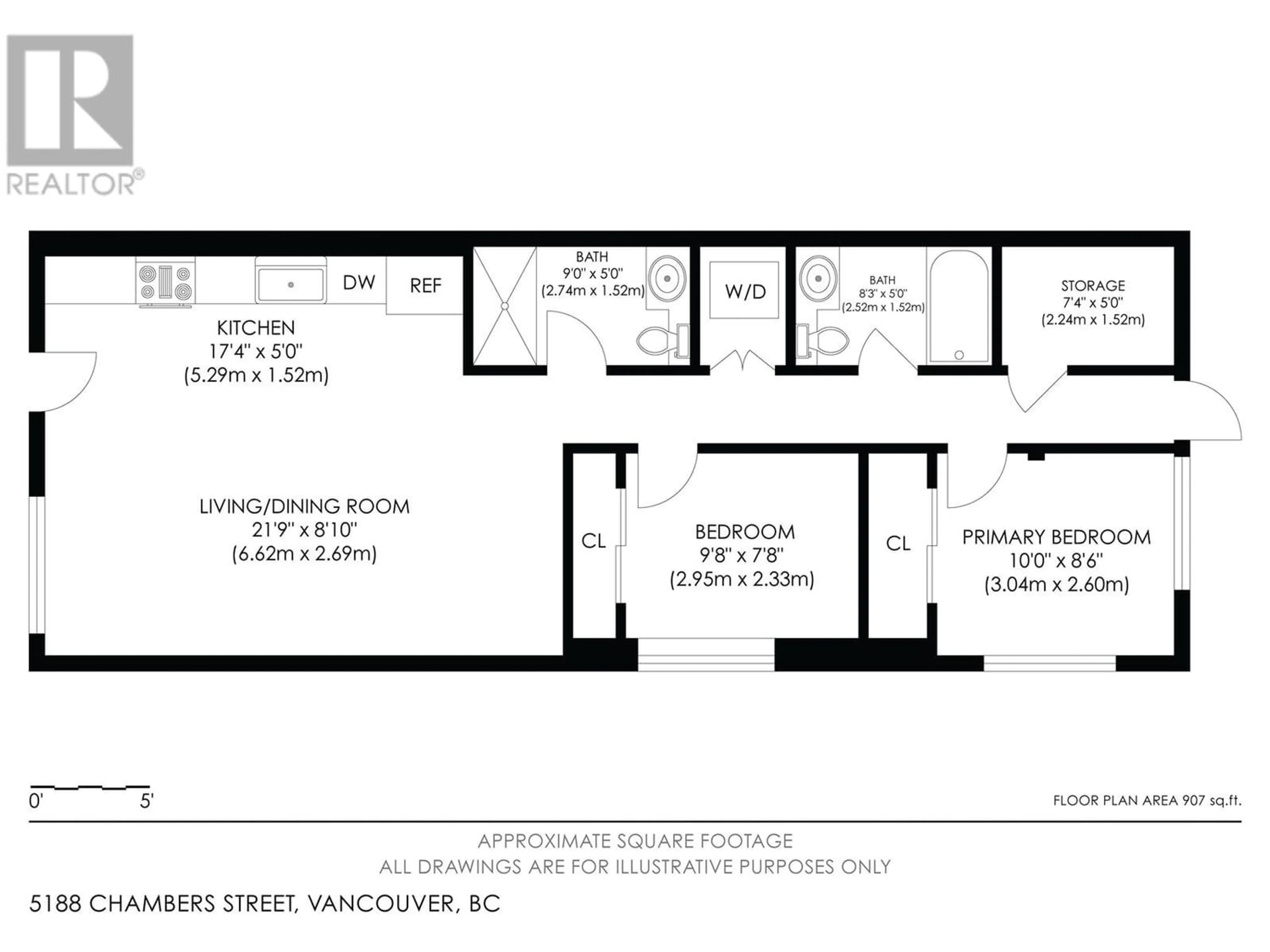 Floor plan for 5188 CHAMBERS STREET, Vancouver British Columbia V5R0G2