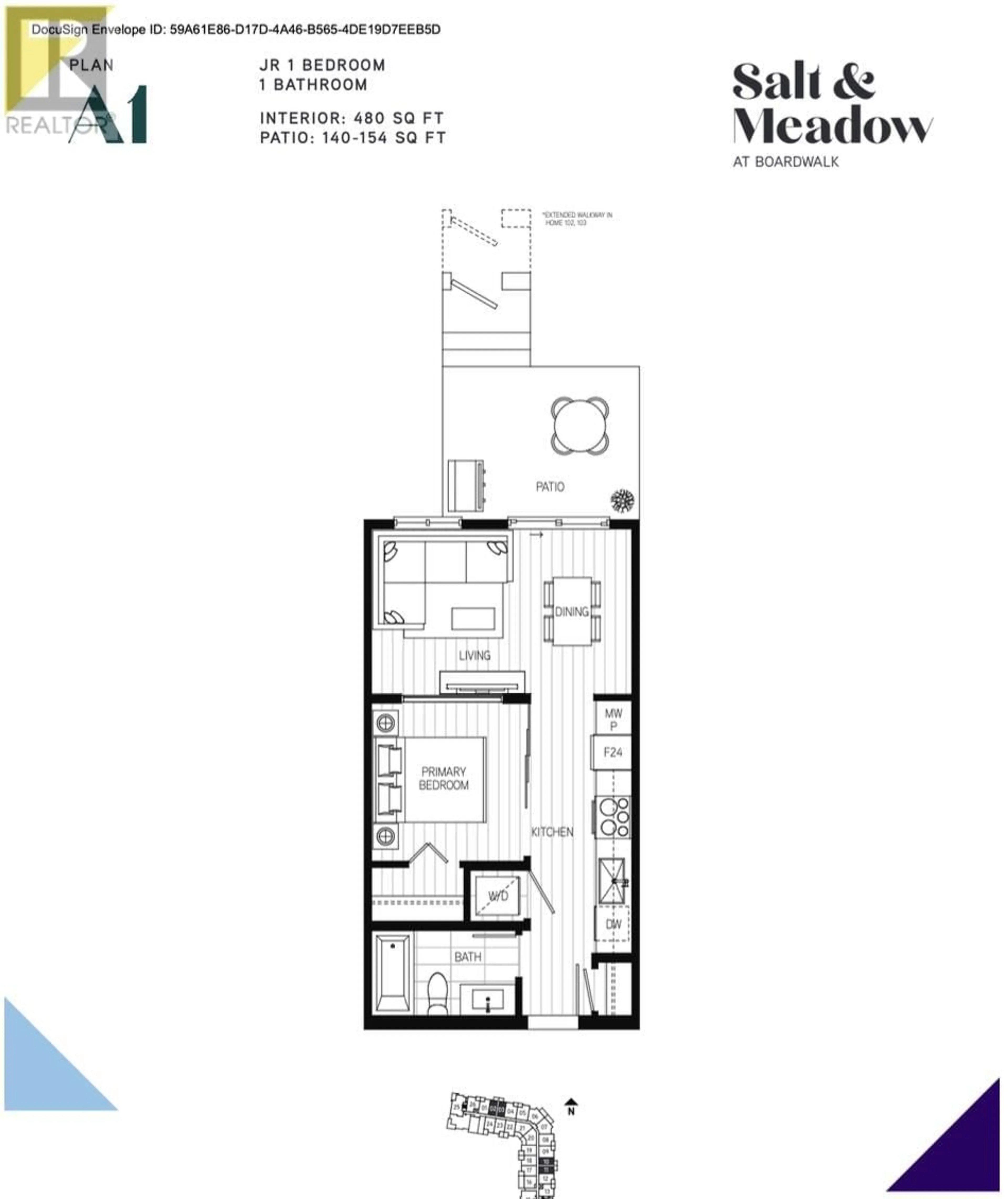 Floor plan for 102 2499 RABBIT DRIVE, Tsawwassen British Columbia V4M0G4