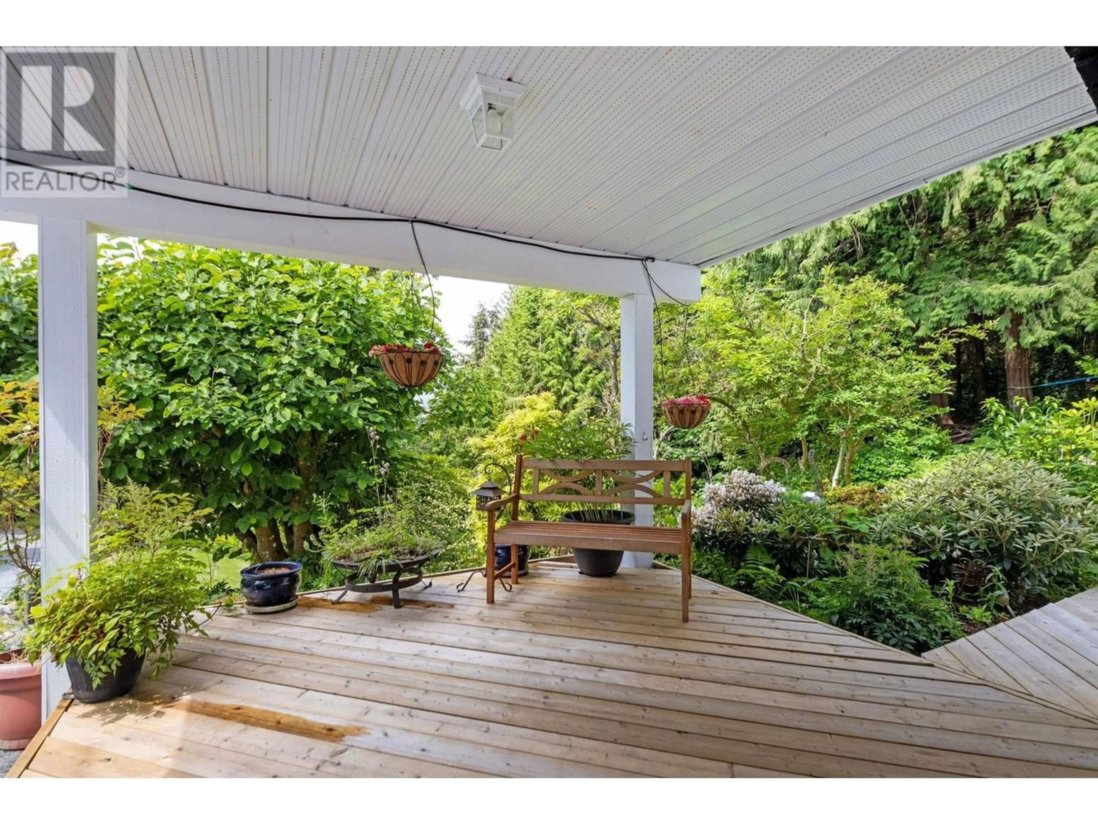 Patio, the fenced backyard for 195 ISLEVIEW PLACE, Lions Bay British Columbia V0N2E0