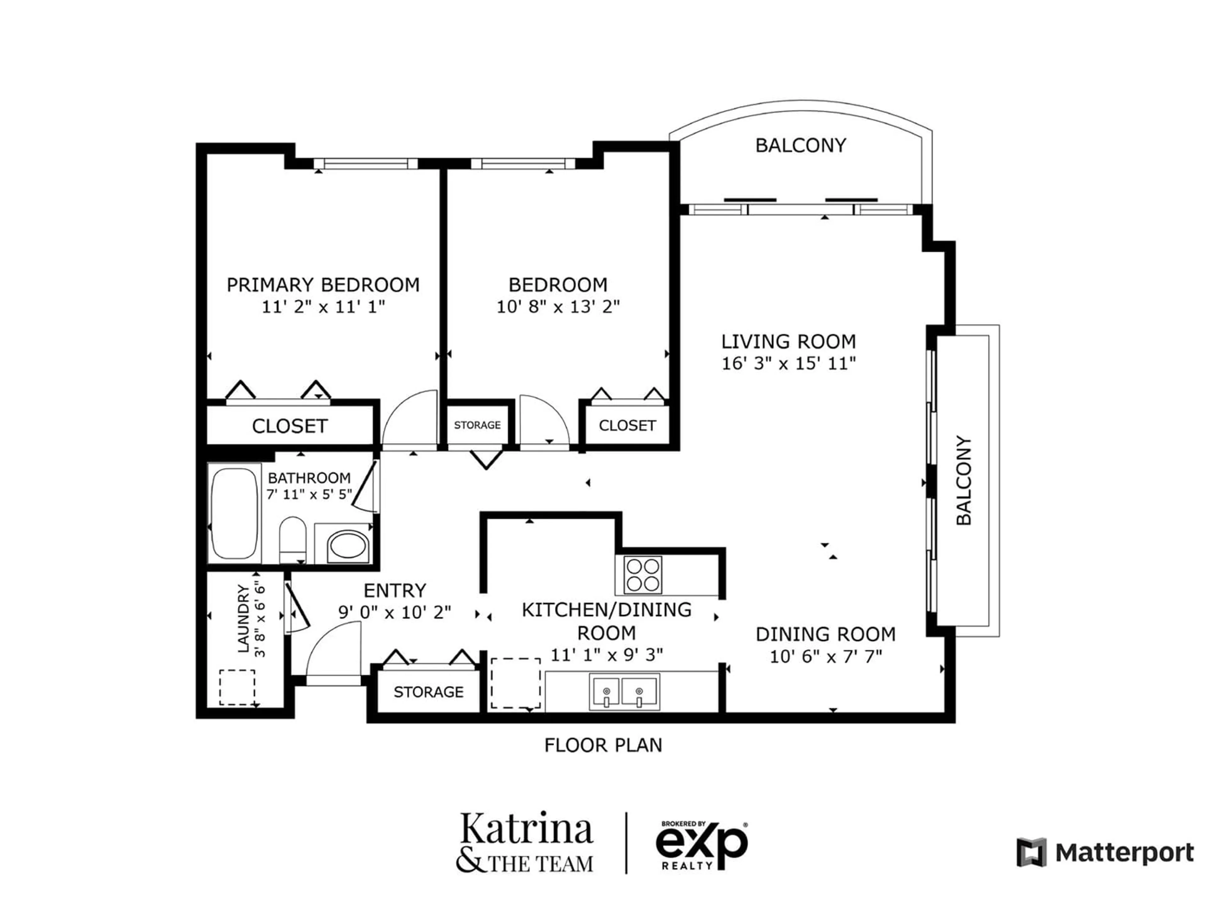 Floor plan for 201 13771 72A AVENUE, Surrey British Columbia V3W9C6