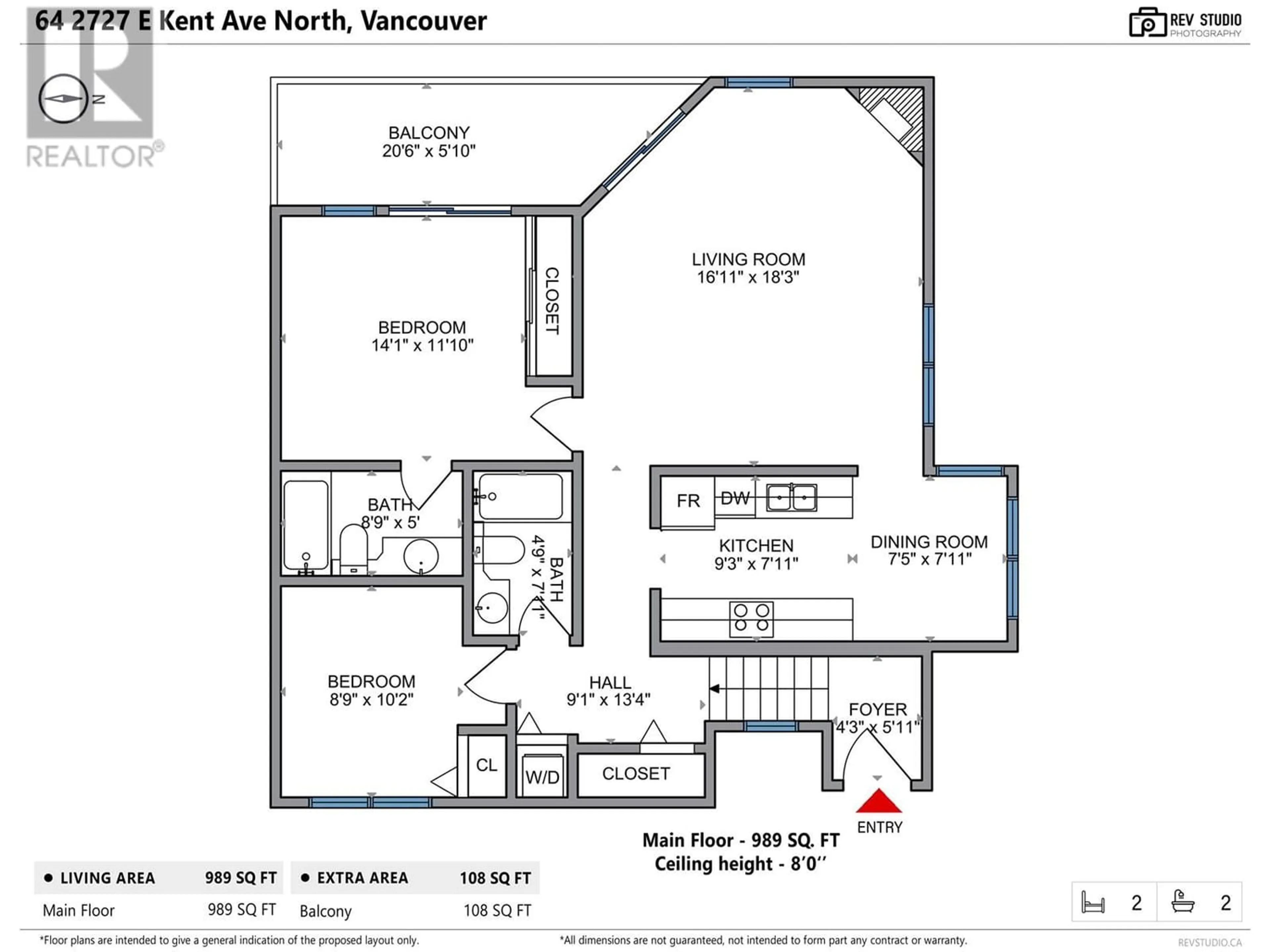 Floor plan for 64 2727 E KENT AVENUE NORTH AVENUE, Vancouver British Columbia V5S3T9