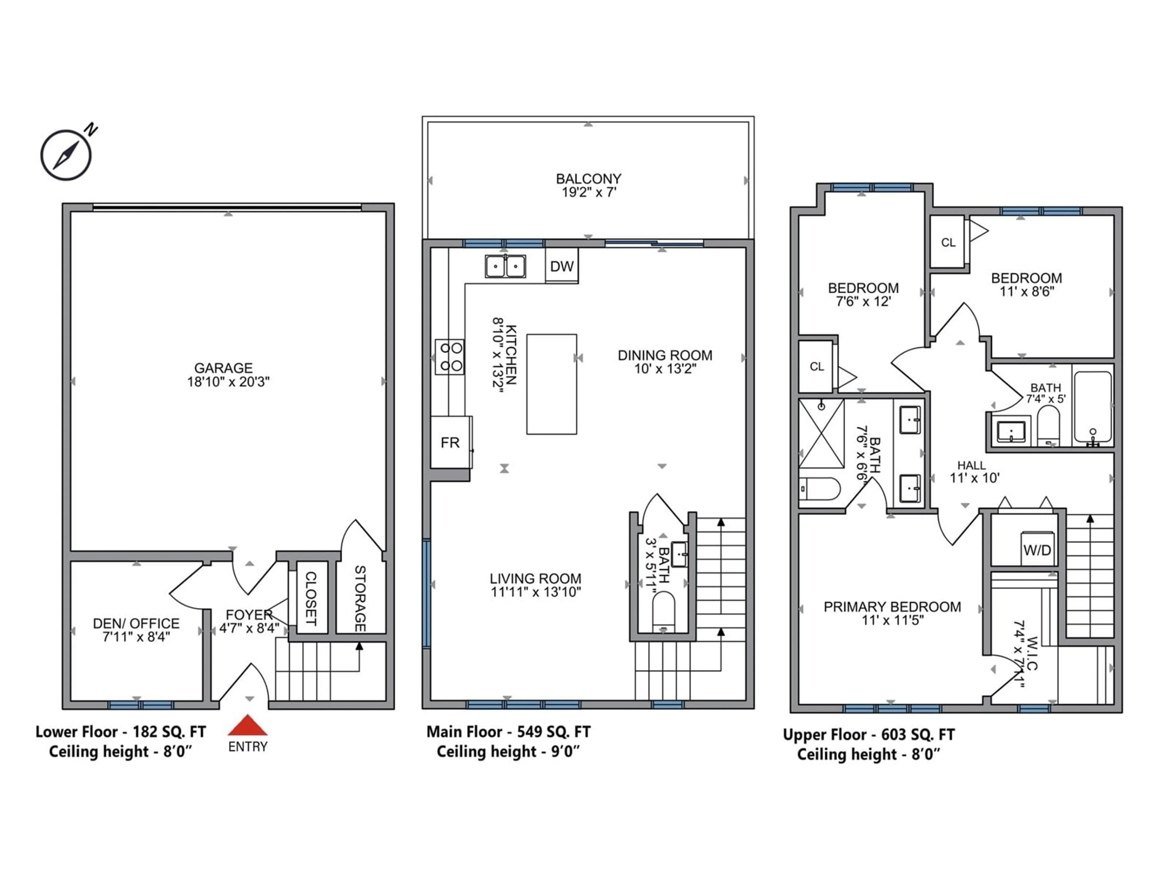 Floor plan for 56 15850 85 AVENUE, Surrey British Columbia V4N6W2