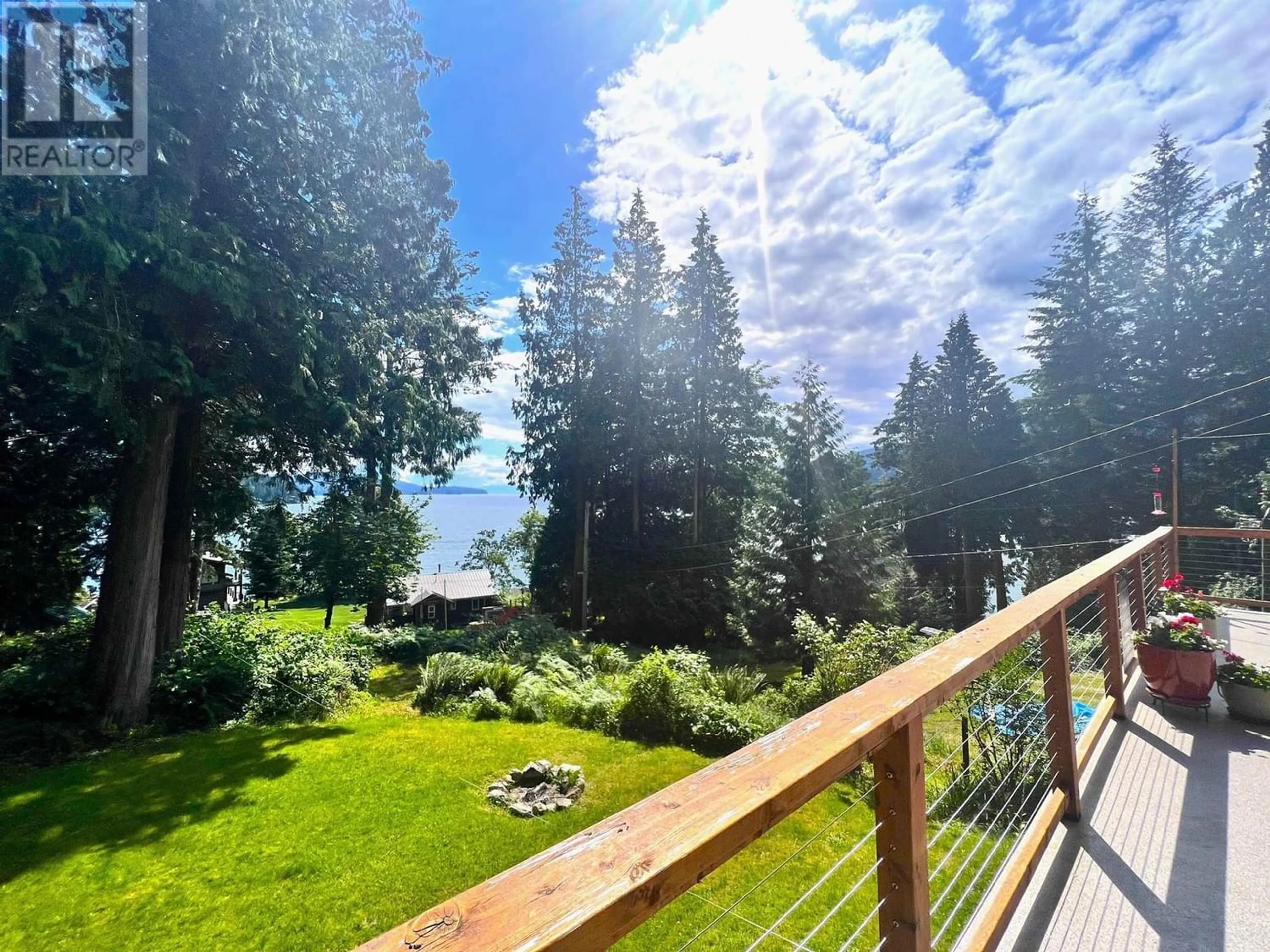 Patio, the fenced backyard for 2426 AUSTIN ROAD, Gambier Island British Columbia V0N1V0