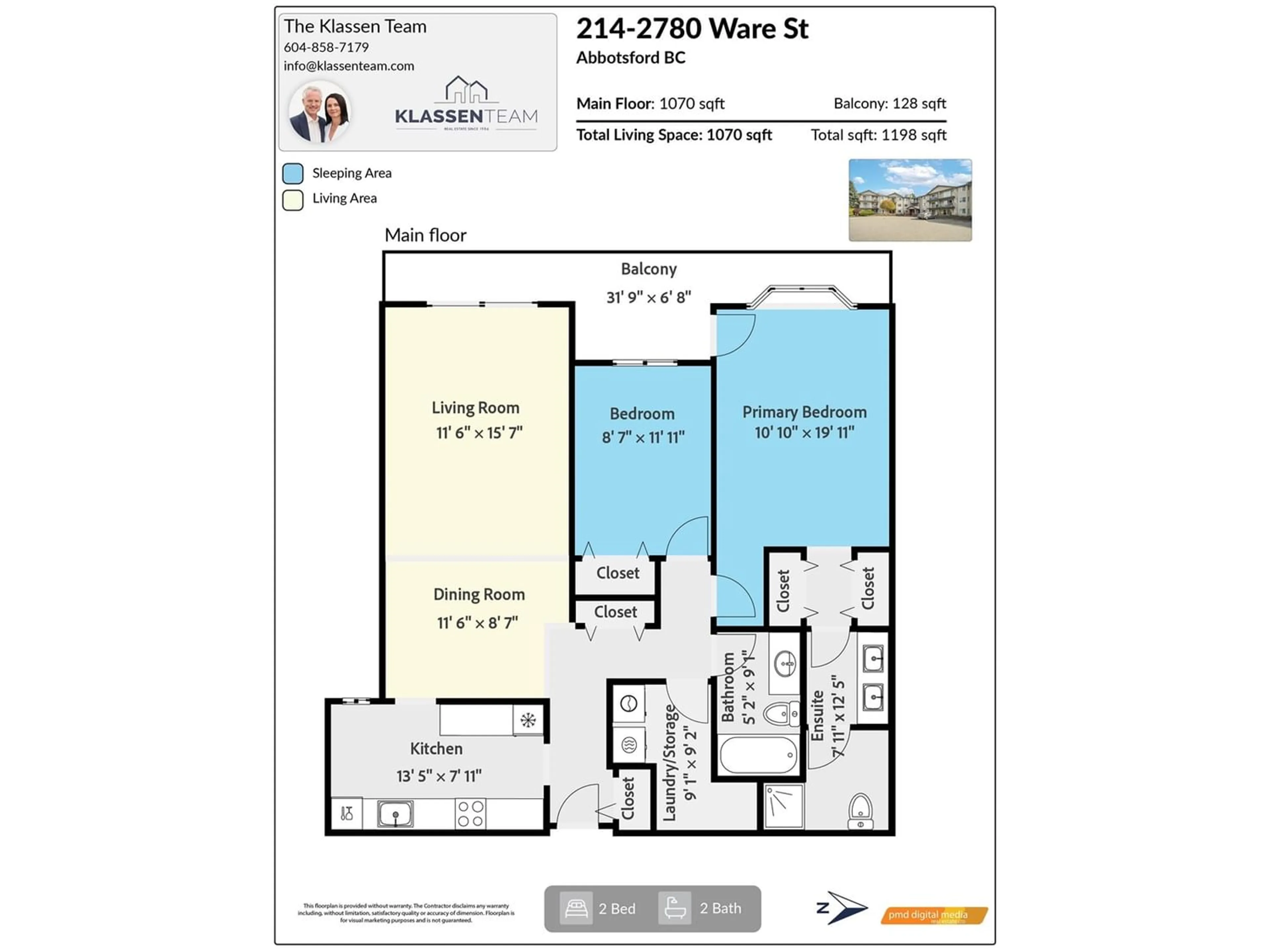 Floor plan for 214 2780 WARE STREET, Abbotsford British Columbia V2S7C7