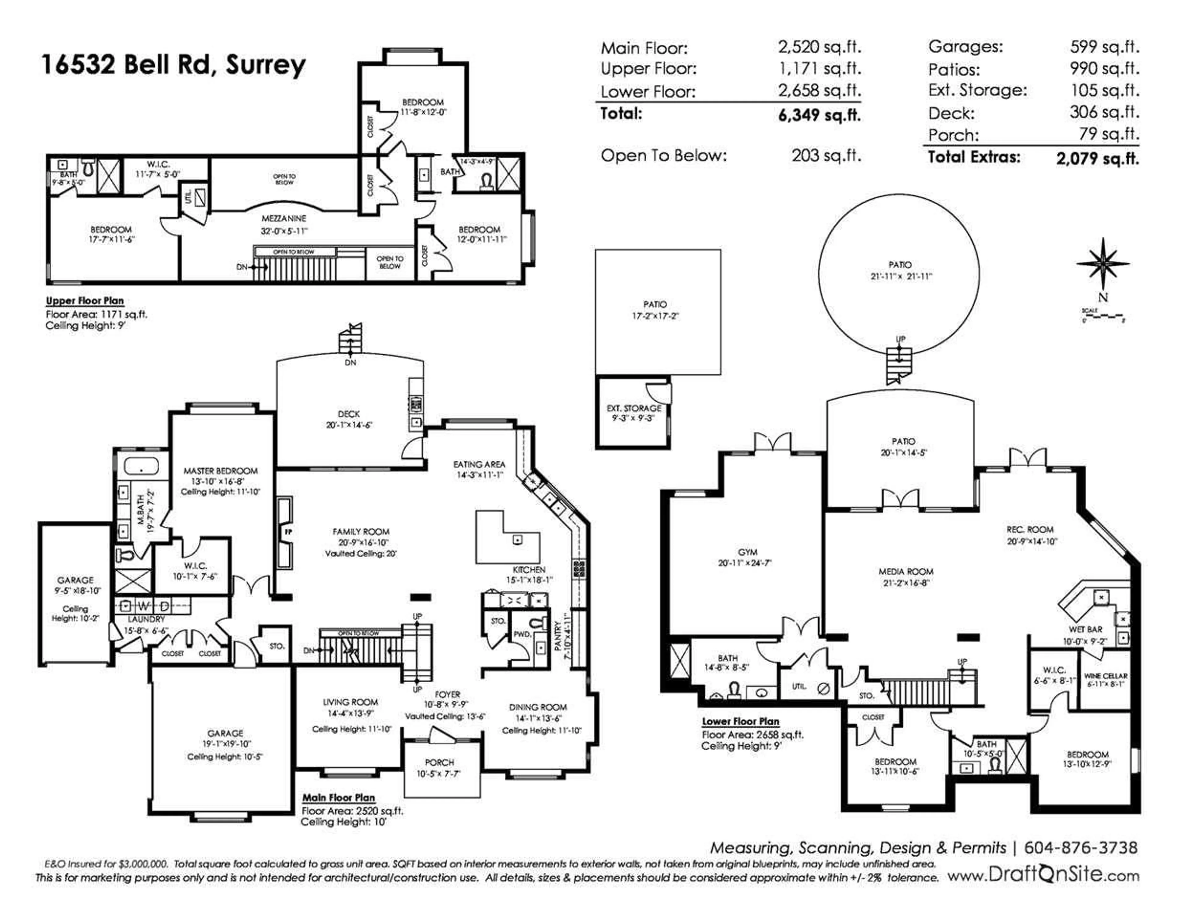 Floor plan for 16532 BELL ROAD, Surrey British Columbia V3S1J9