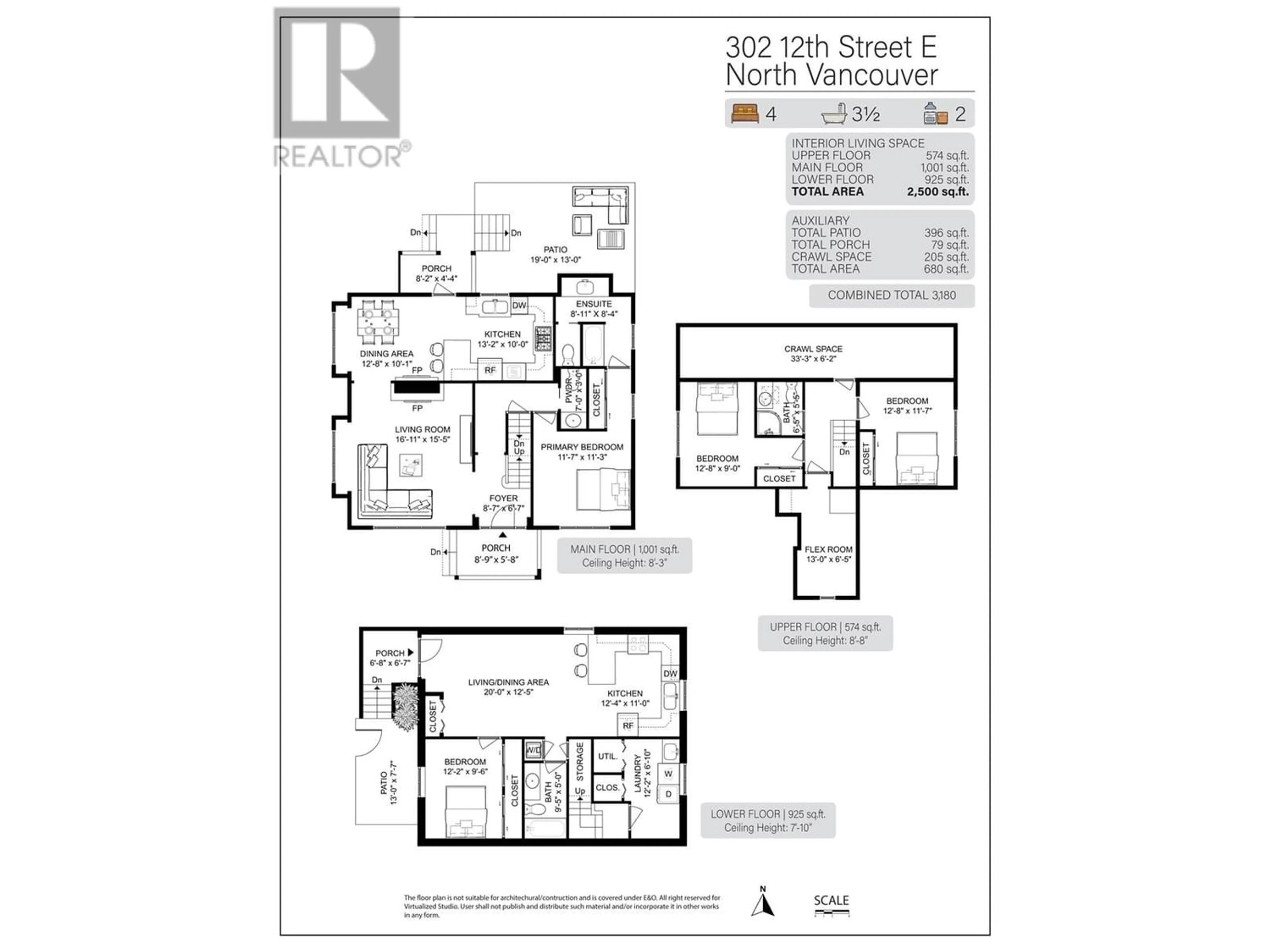 Floor plan for 302 E 12TH STREET, North Vancouver British Columbia V7L2J9