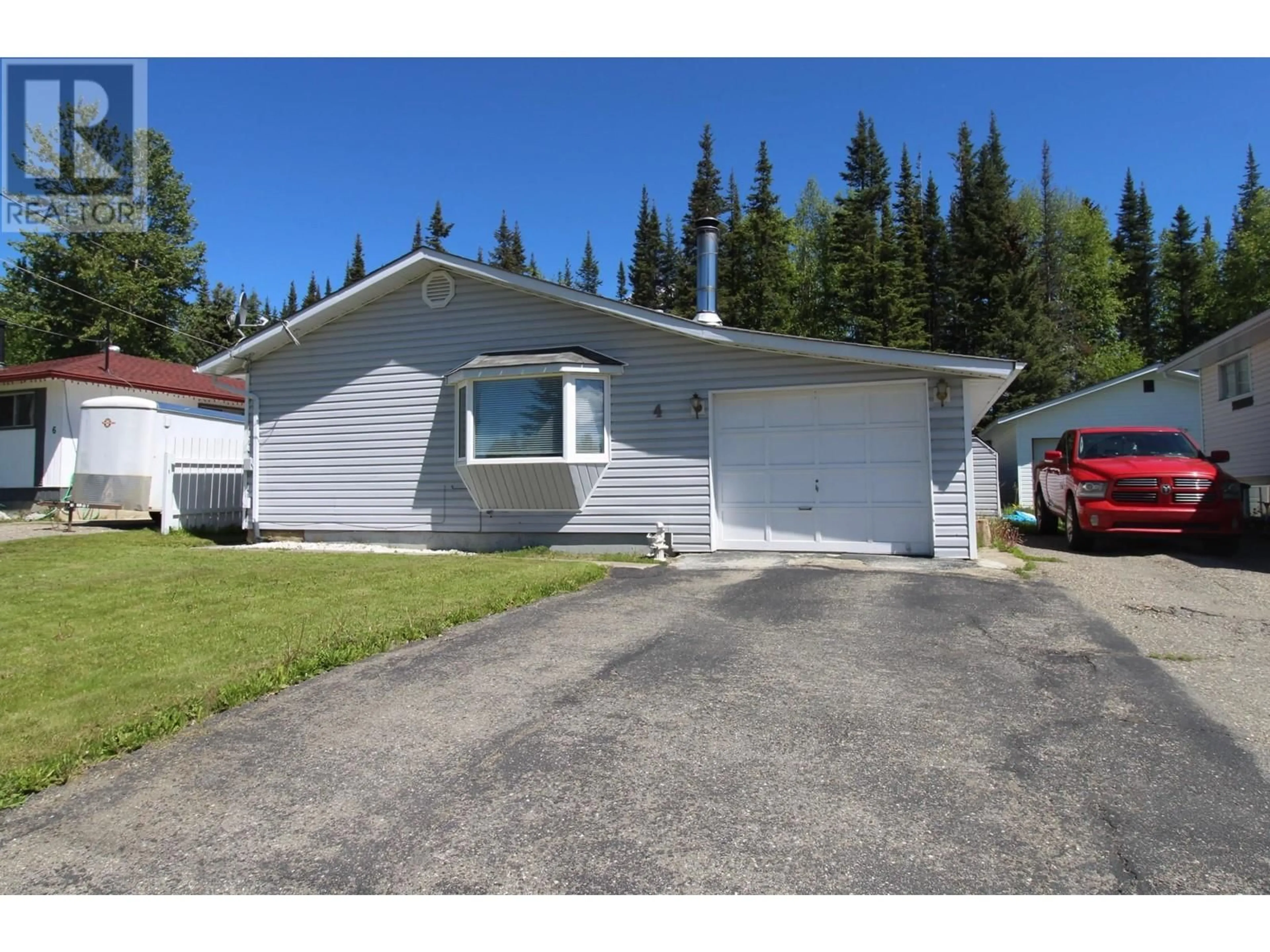 Frontside or backside of a home for 4 BLACKWATER CRESCENT, Mackenzie British Columbia V0J2C0