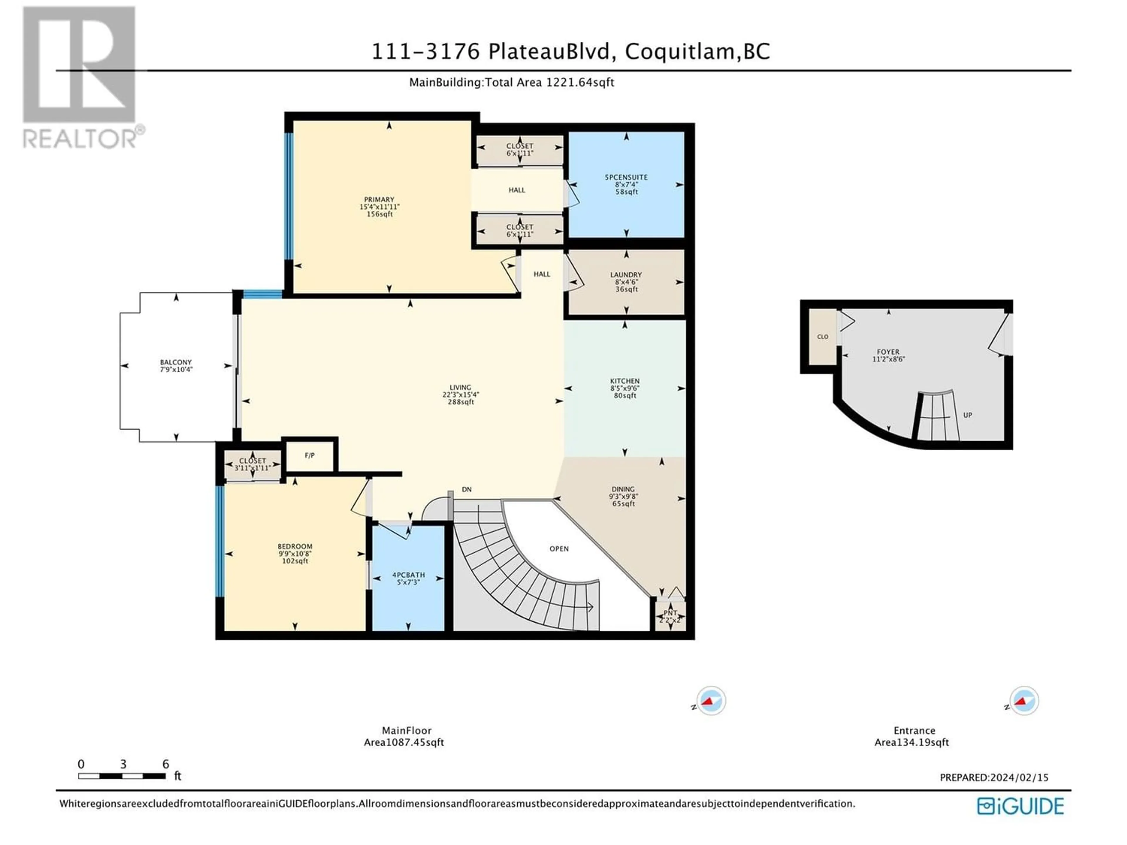 Floor plan for 111 3176 PLATEAU BOULEVARD, Coquitlam British Columbia V3E3J2