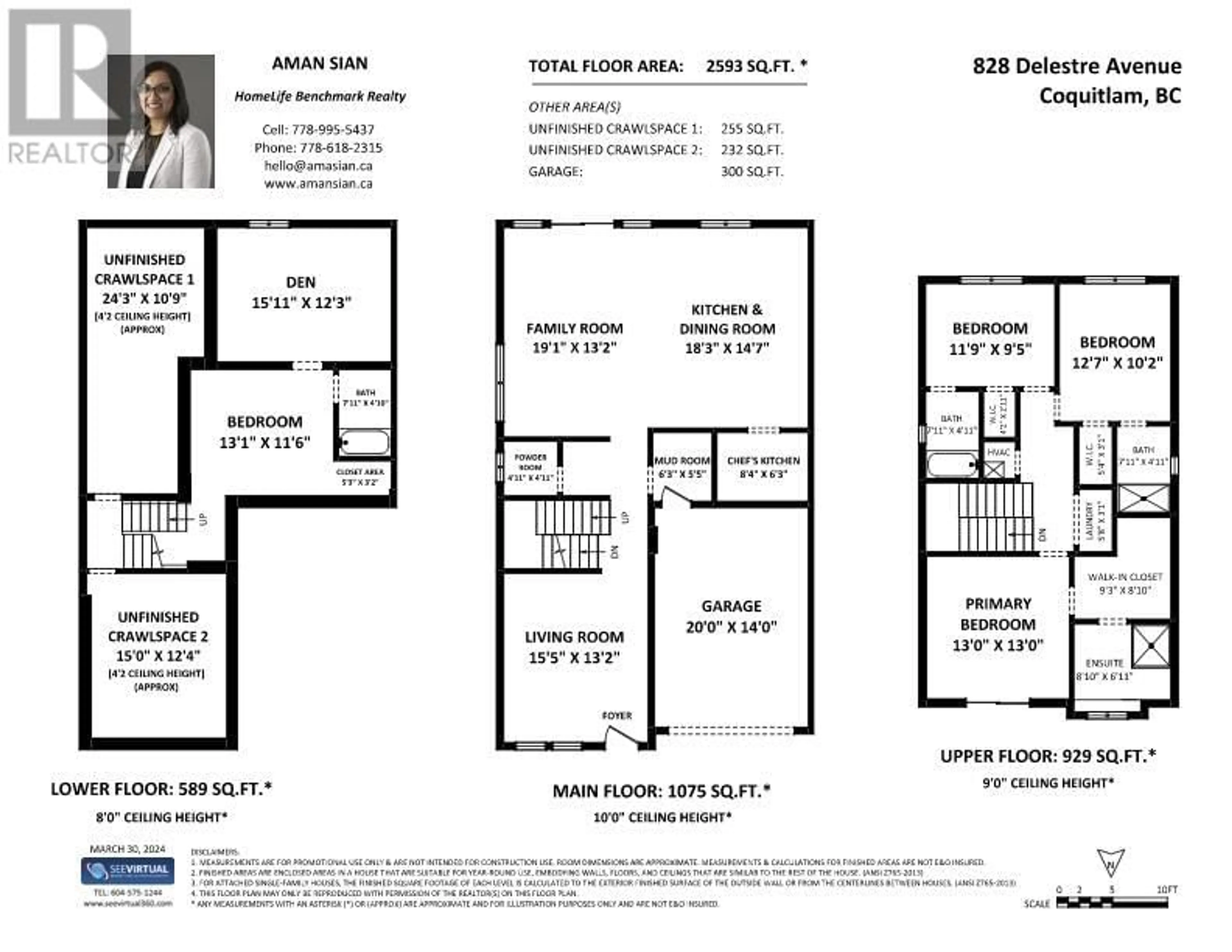 Floor plan for 828 DELESTRE AVENUE, Coquitlam British Columbia V3K2G5