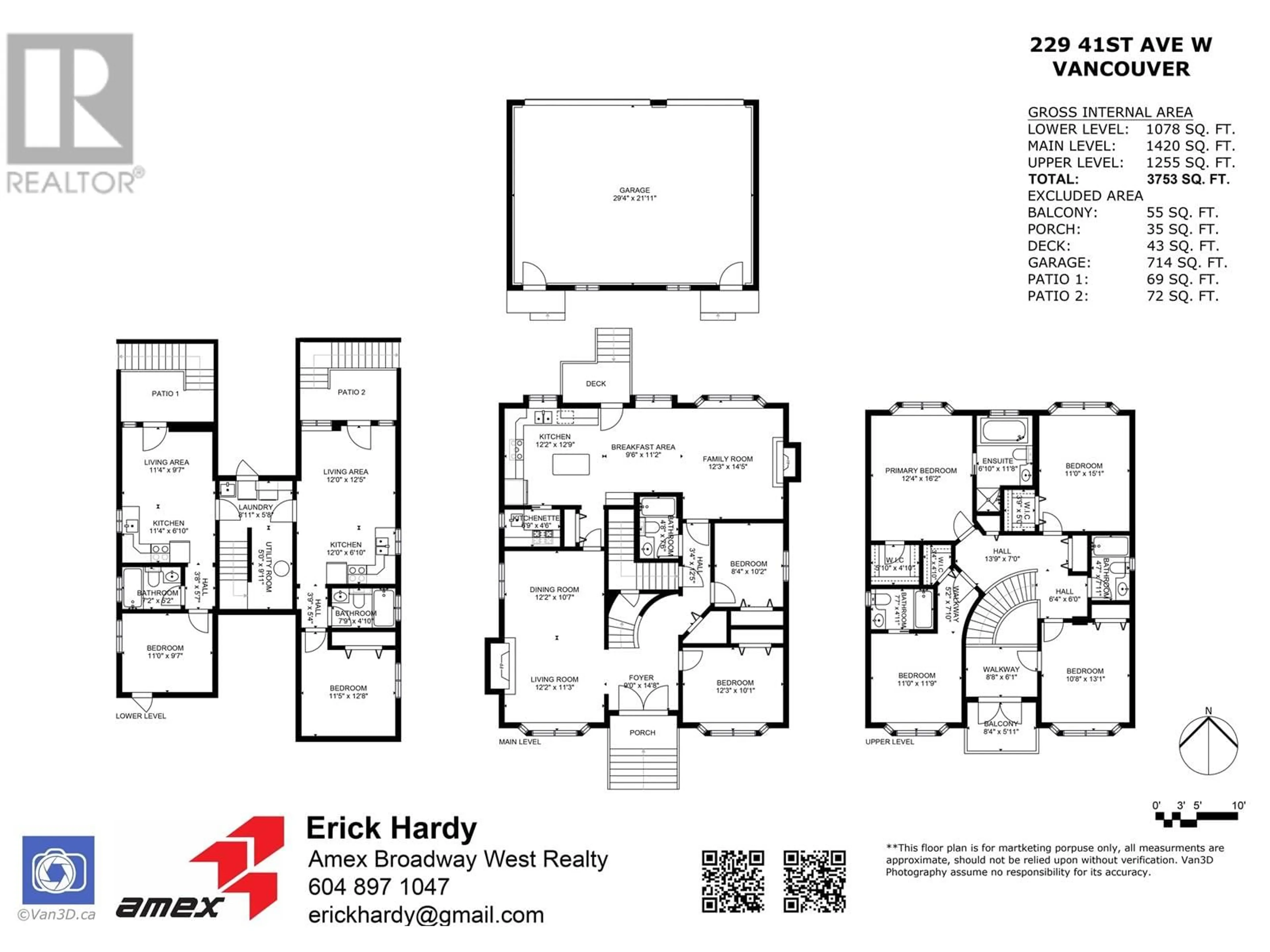Floor plan for 229 W 41ST AVENUE, Vancouver British Columbia V5Y2S3