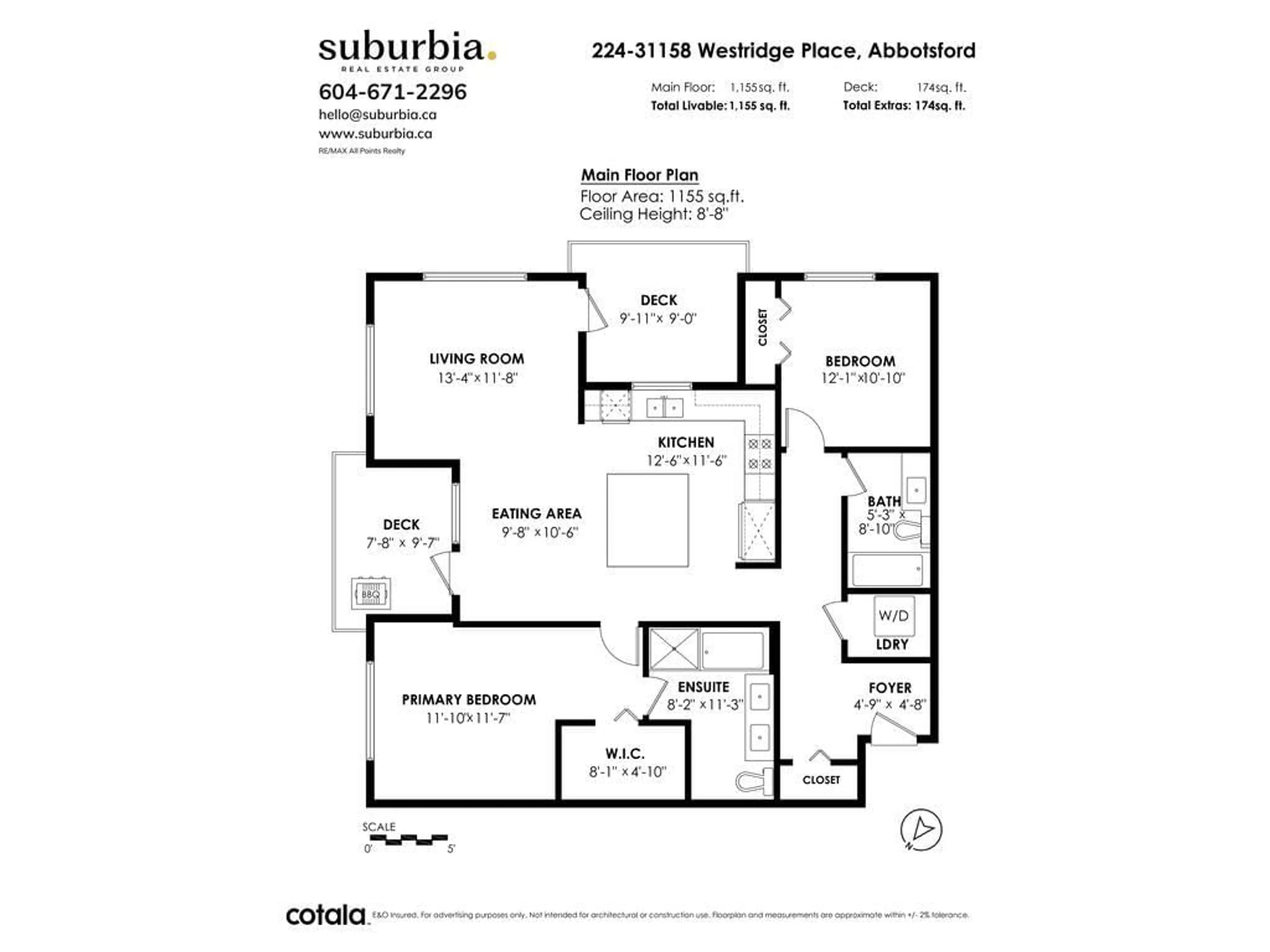 Floor plan for 224 31158 WESTRIDGE PLACE, Abbotsford British Columbia V2T0K5