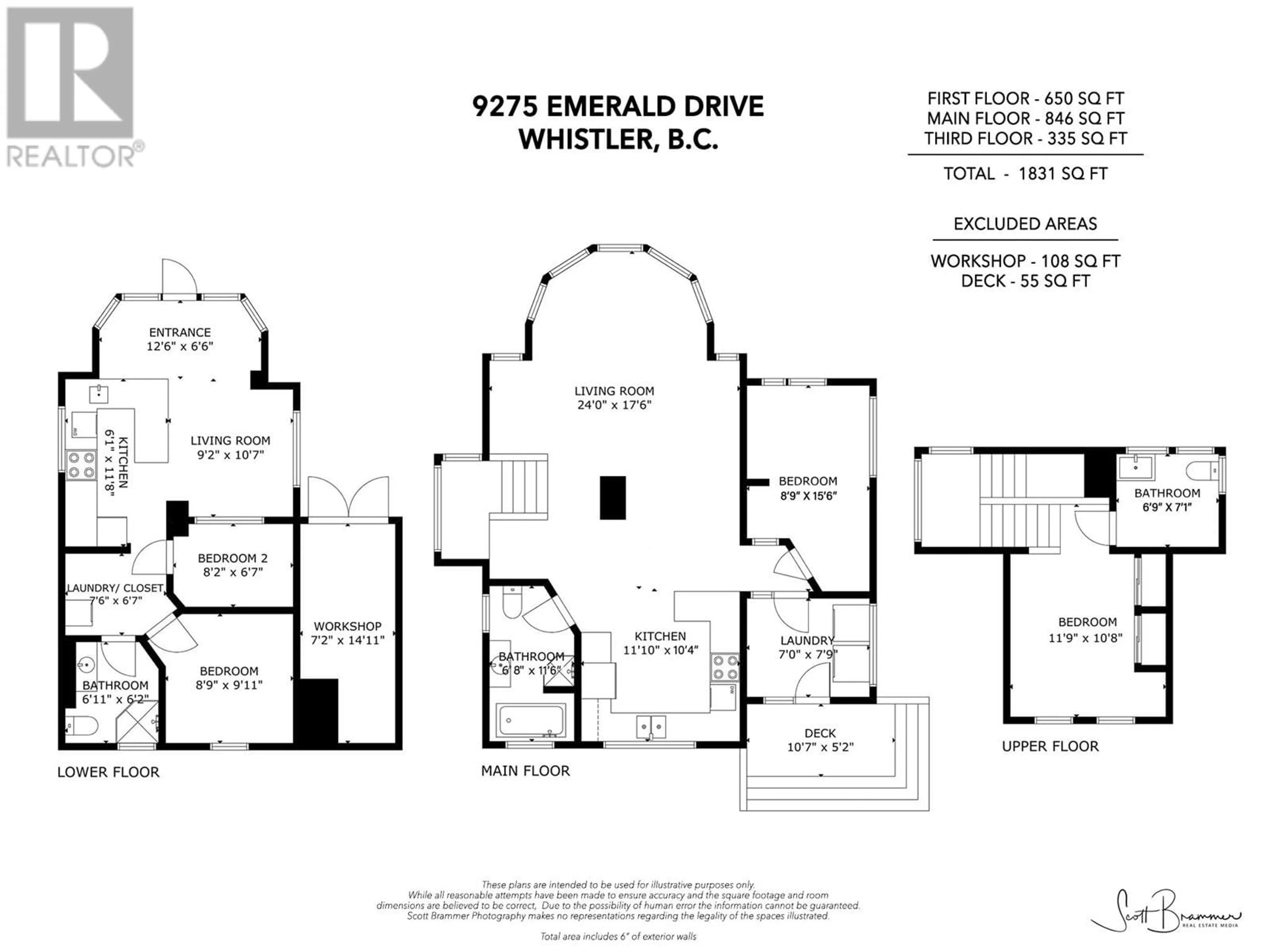 Floor plan for 9275 EMERALD DRIVE, Whistler British Columbia V8E0G5