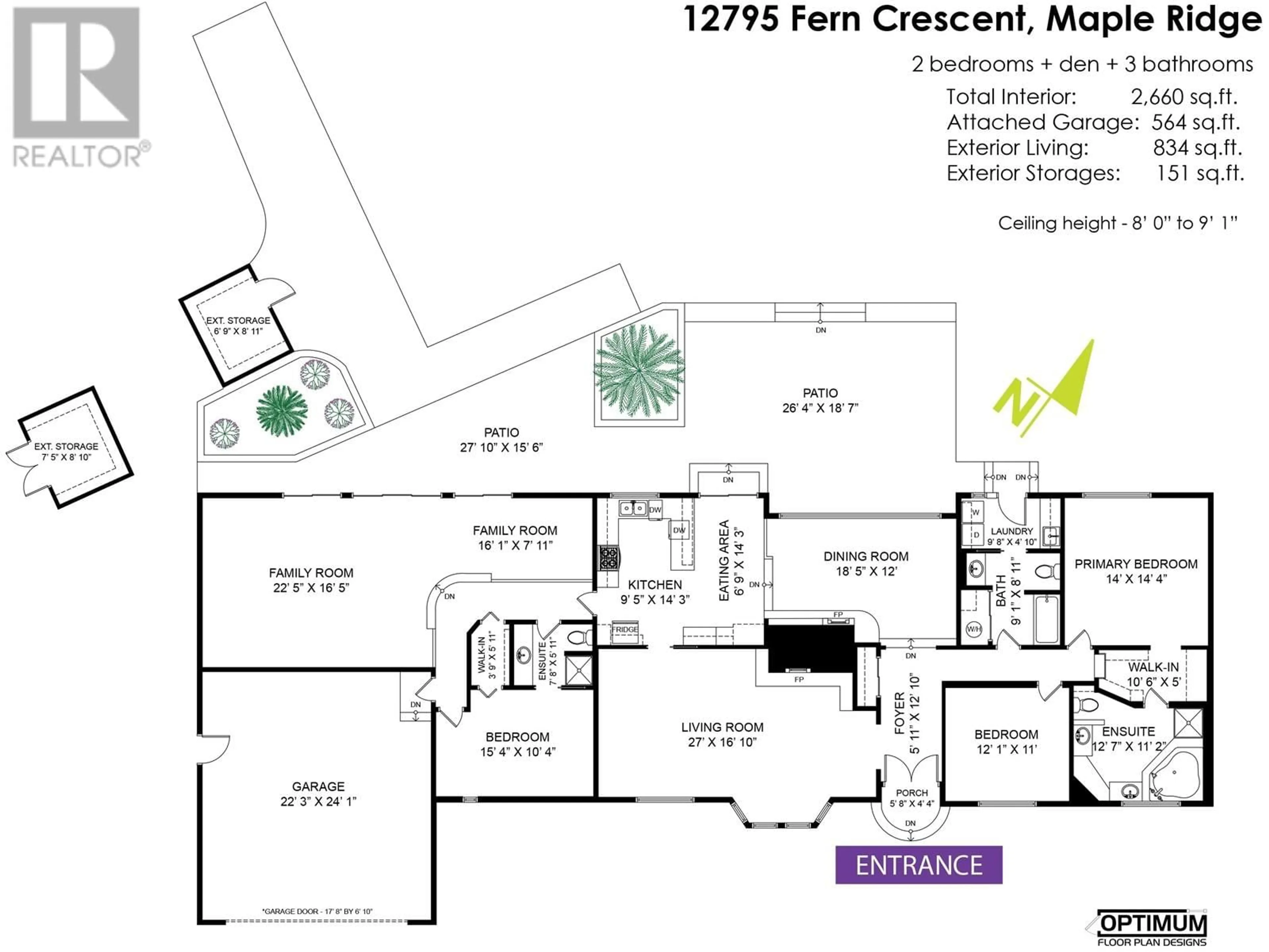 Floor plan for 12795 FERN CRESCENT, Maple Ridge British Columbia V4R2R7