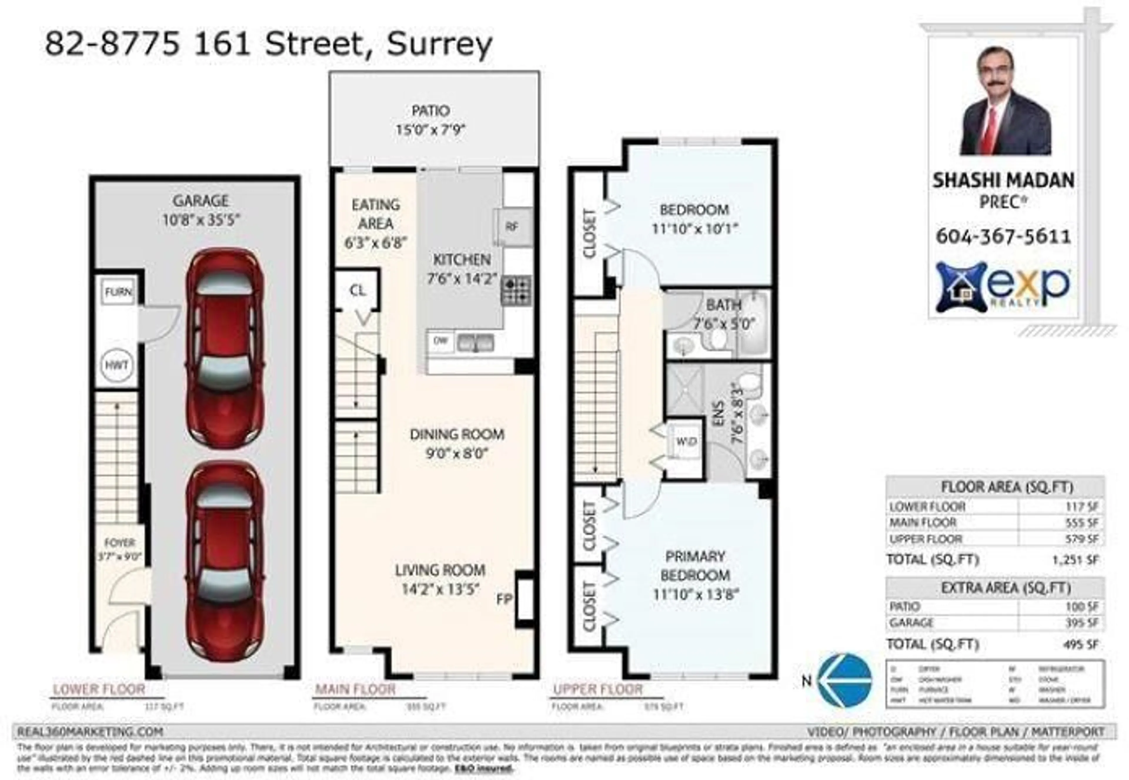 Floor plan for 82 8775 161 STREET, Surrey British Columbia V4N5G3