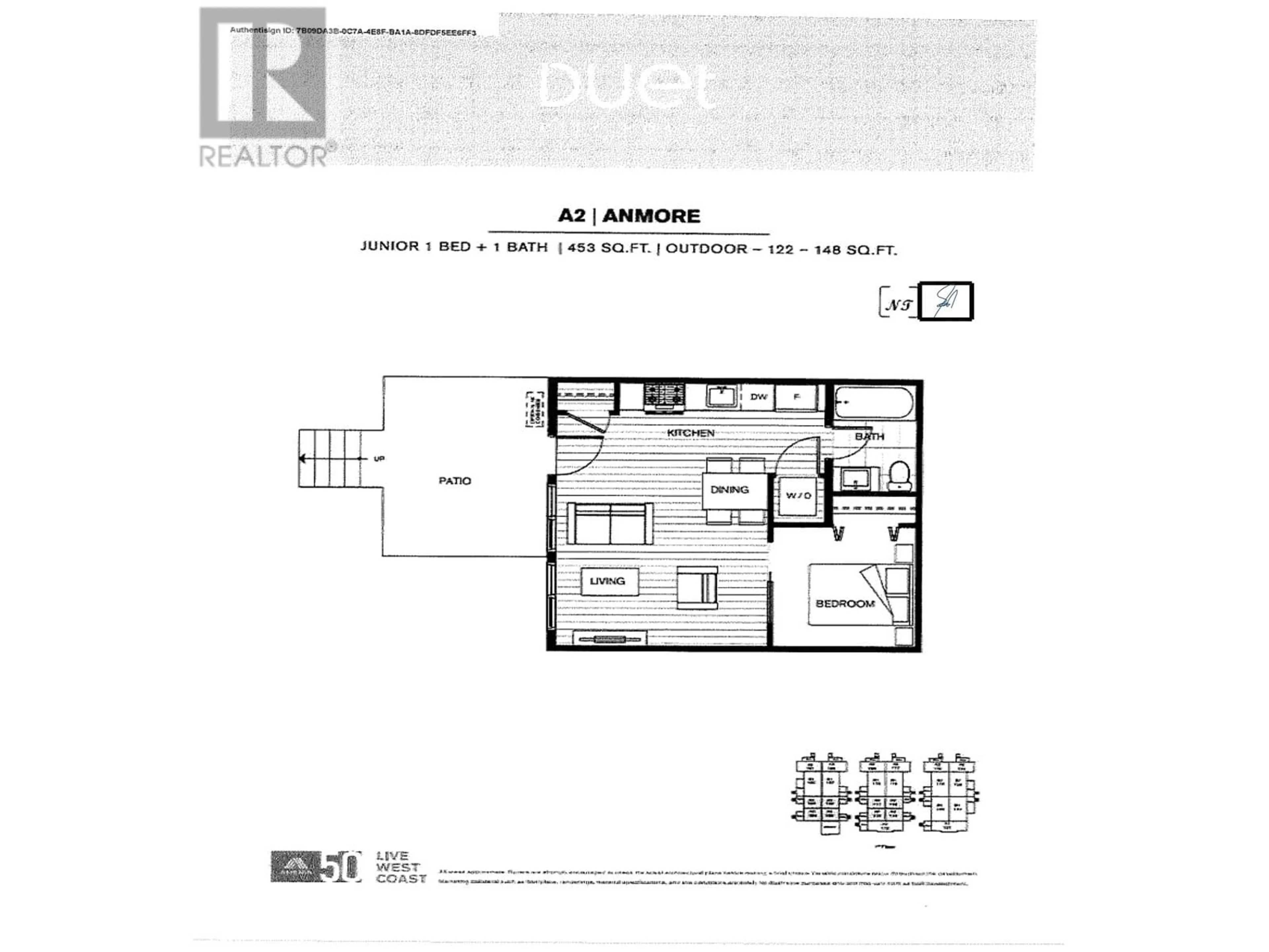 Floor plan for 103 708 LEA AVENUE, Coquitlam British Columbia V3J4H5