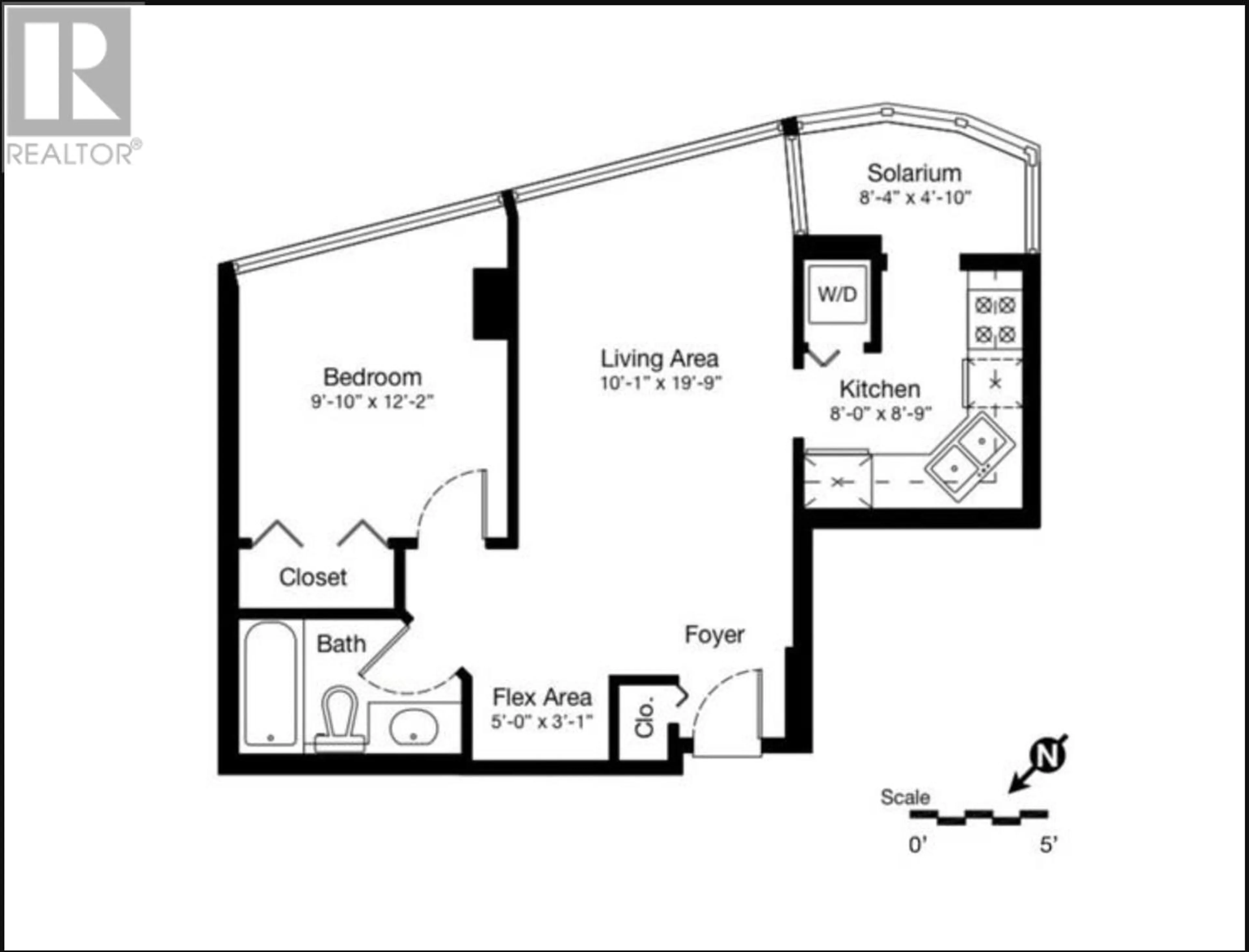 Floor plan for 1008 1166 MELVILLE STREET, Vancouver British Columbia V6E4P5