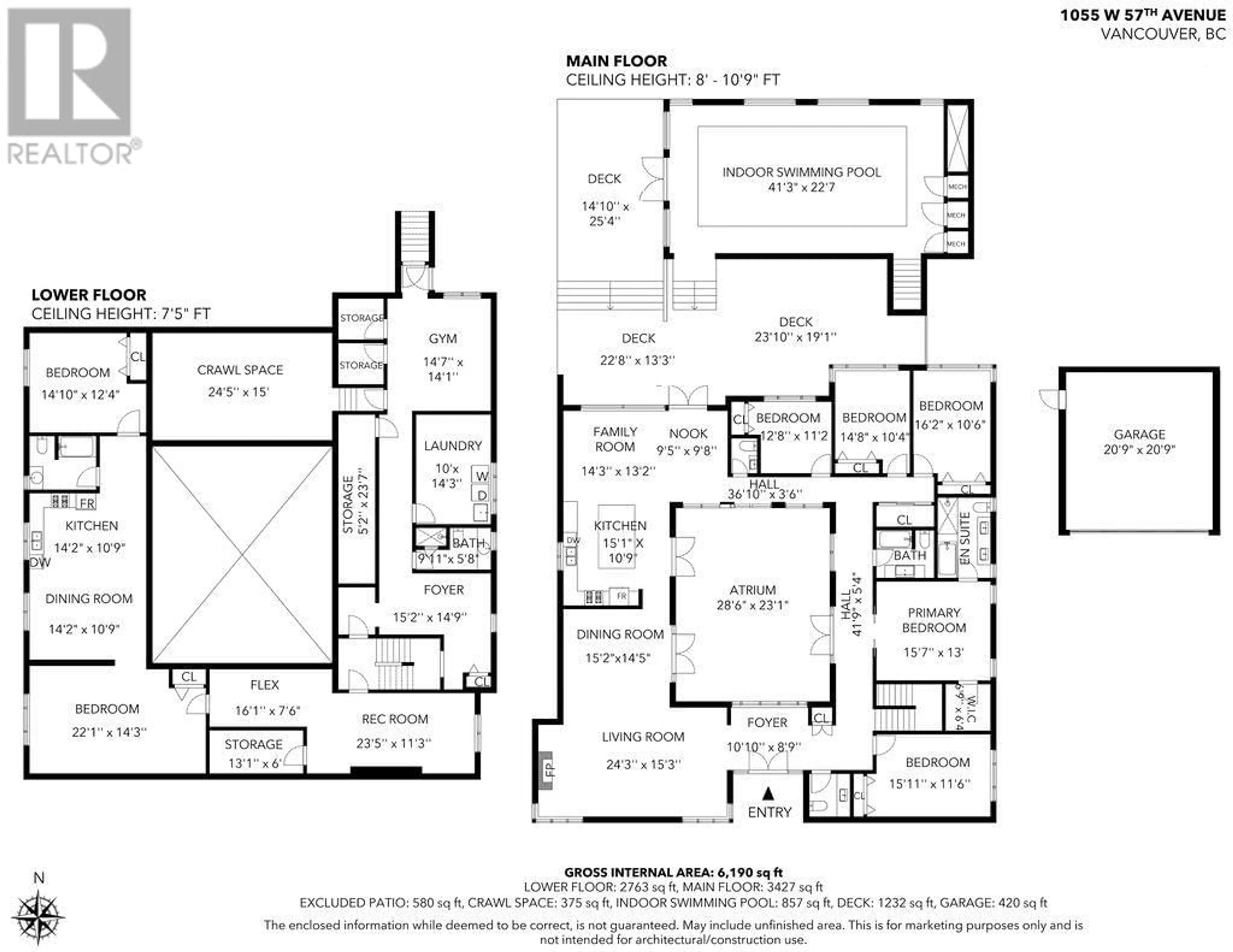 Floor plan for 1055 W 57TH AVENUE, Vancouver British Columbia V6P1S6