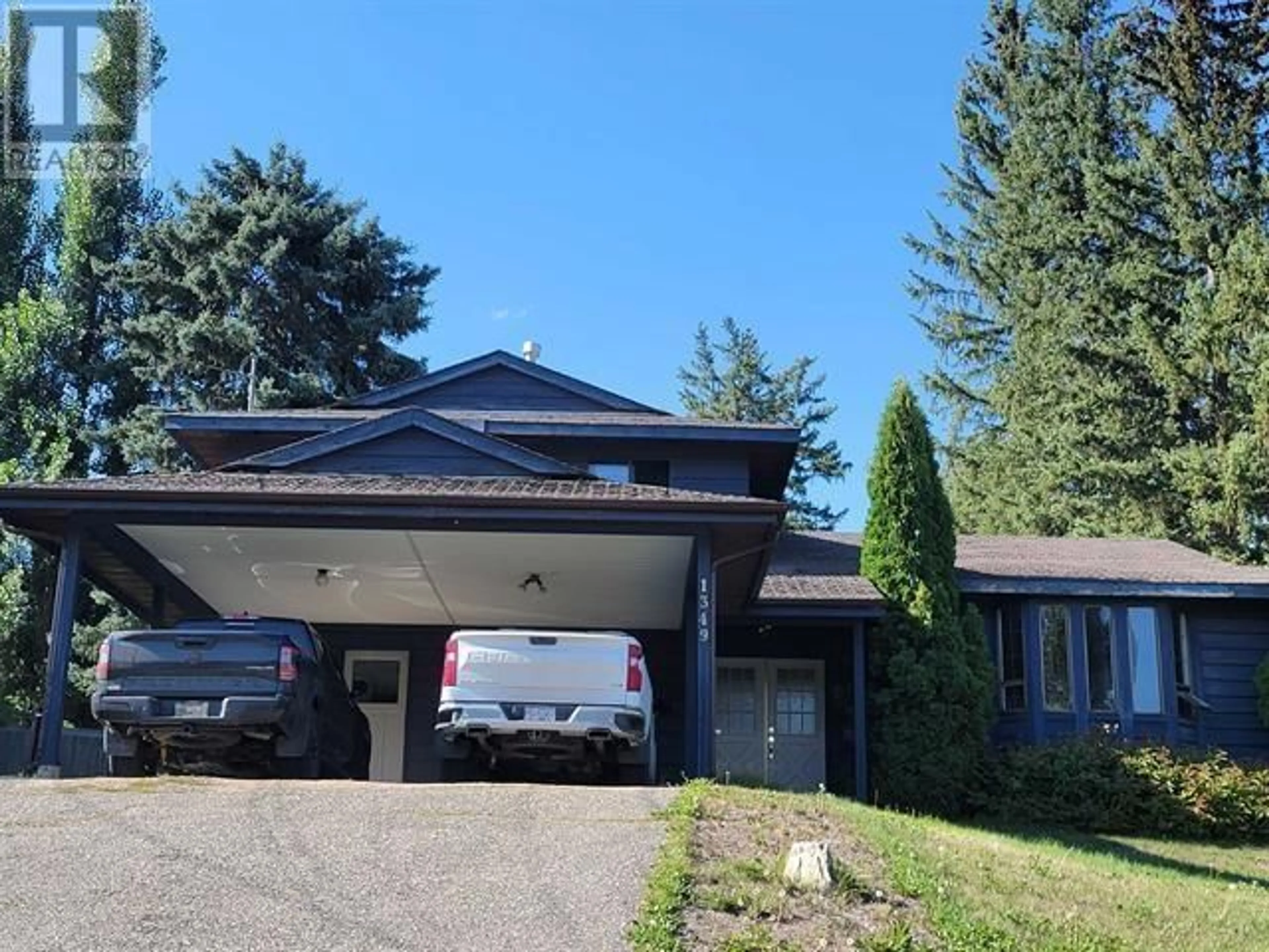 Frontside or backside of a home for 1349 JOHNSTON AVENUE, Quesnel British Columbia V2J3C7